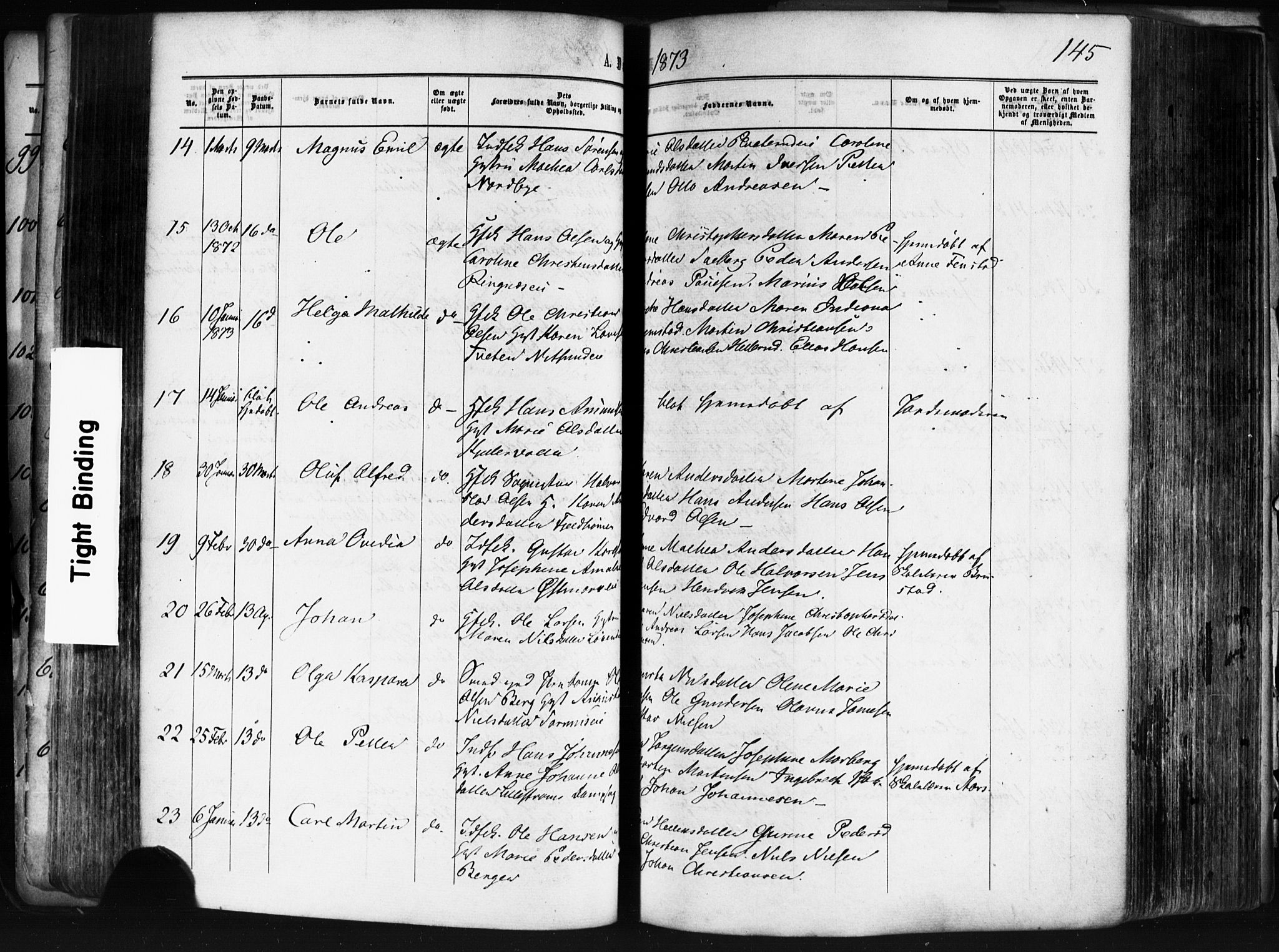 Skedsmo prestekontor Kirkebøker, AV/SAO-A-10033a/F/Fa/L0011: Parish register (official) no. I 11, 1866-1876, p. 145