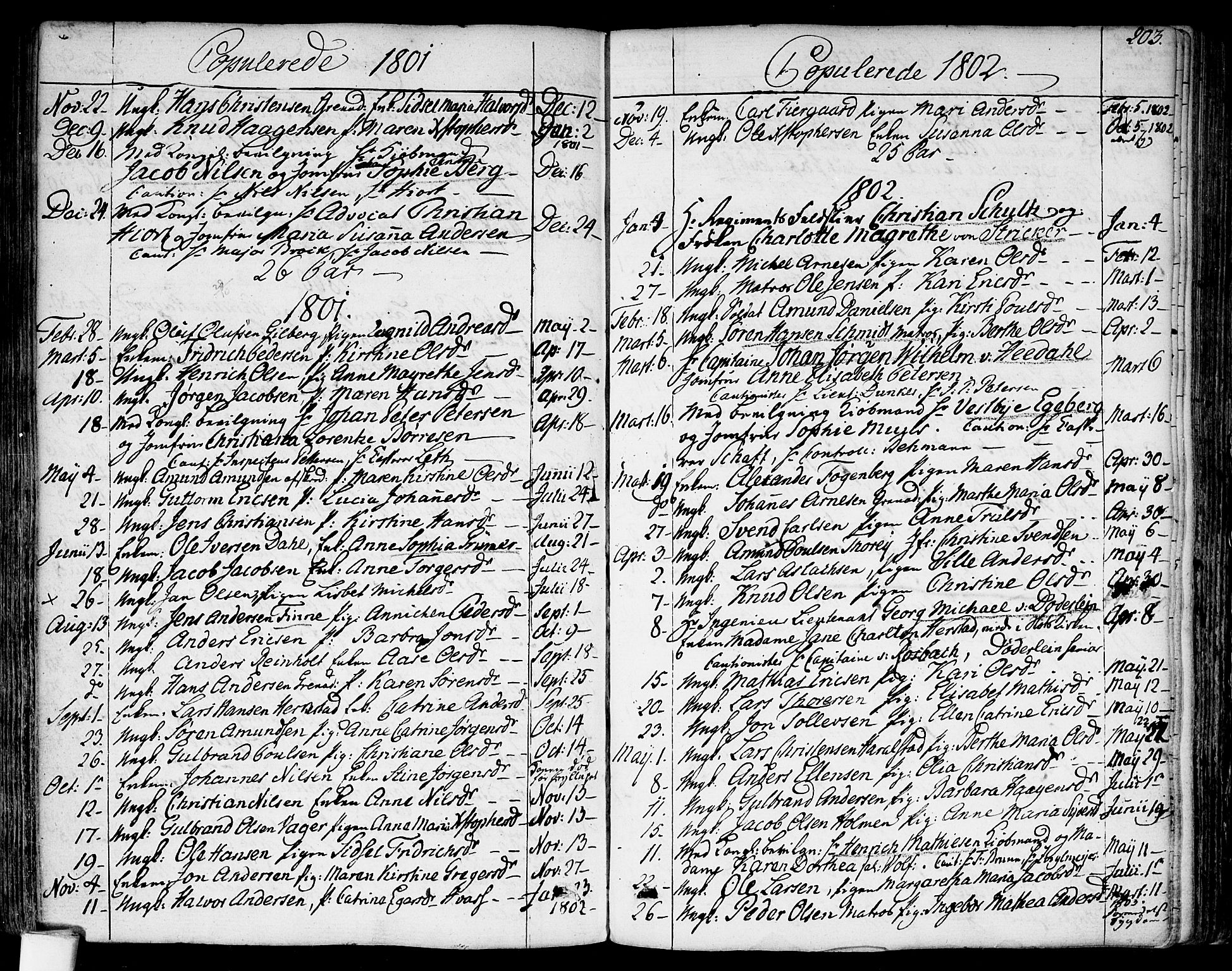 Garnisonsmenigheten Kirkebøker, AV/SAO-A-10846/F/Fa/L0003: Parish register (official) no. 3, 1777-1809, p. 203