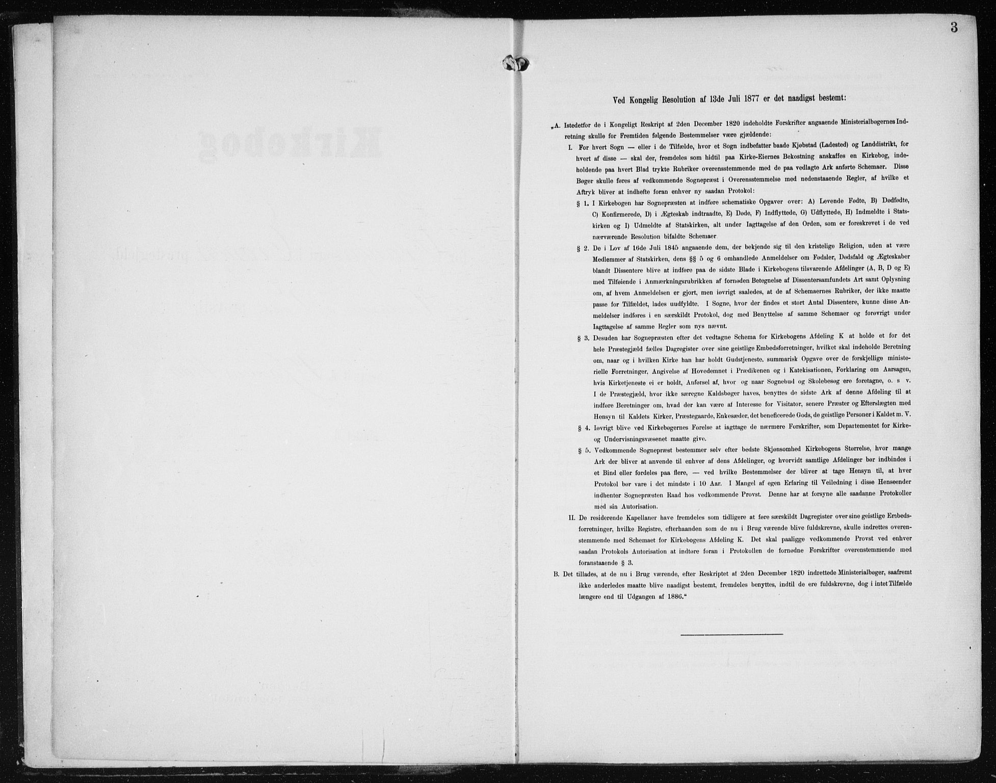 Evanger sokneprestembete, SAB/A-99924: Parish register (official) no. A  3, 1900-1930, p. 3