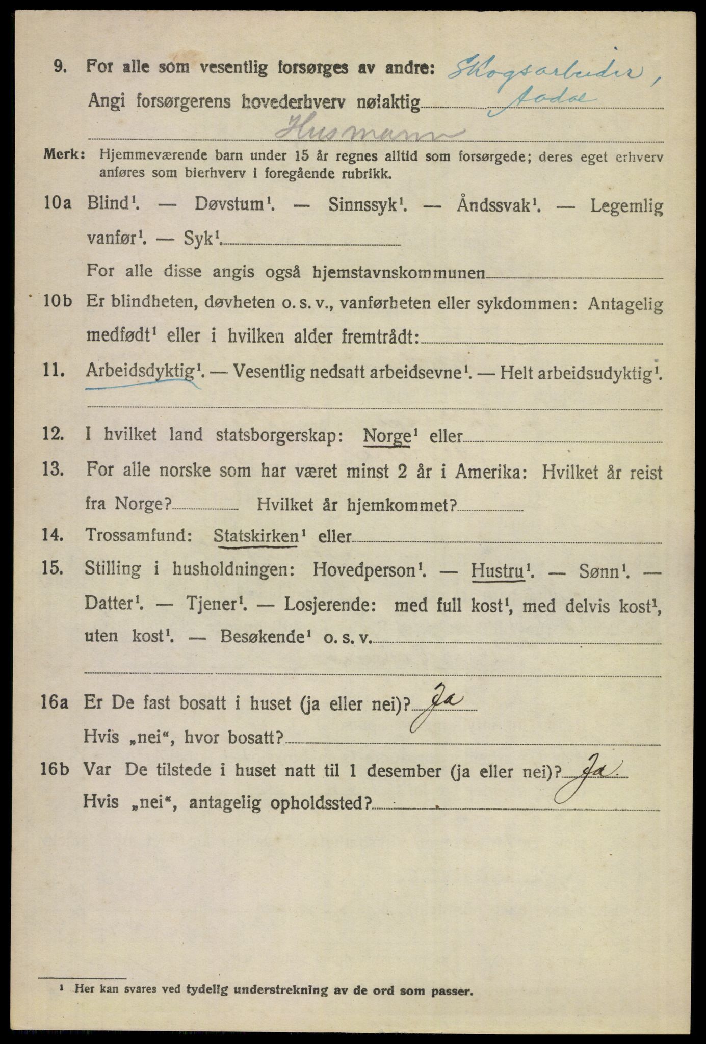 SAKO, 1920 census for Ådal, 1920, p. 5729