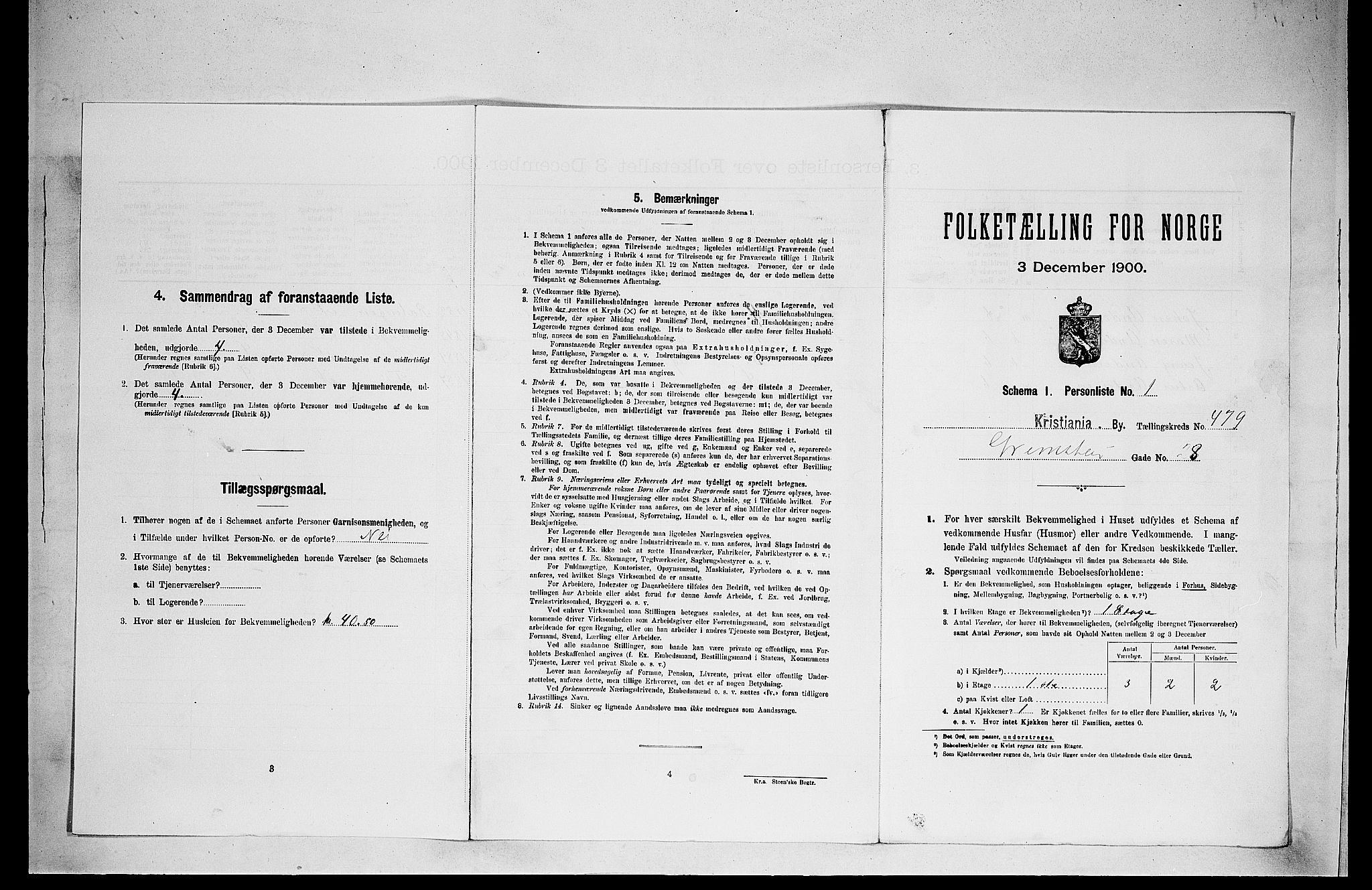 SAO, 1900 census for Kristiania, 1900, p. 28218
