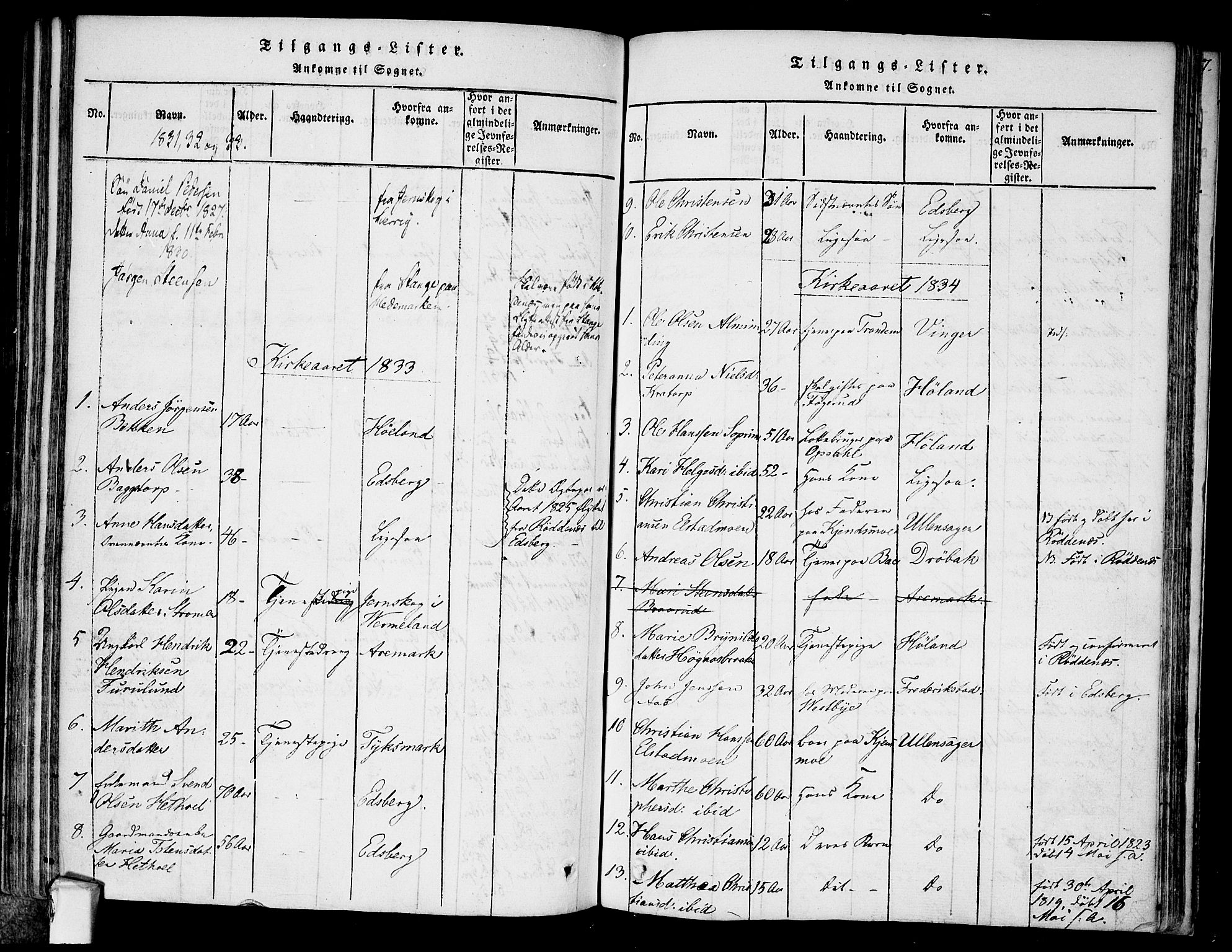 Rødenes prestekontor Kirkebøker, SAO/A-2005/F/Fa/L0004: Parish register (official) no. I 4, 1814-1838, p. 6