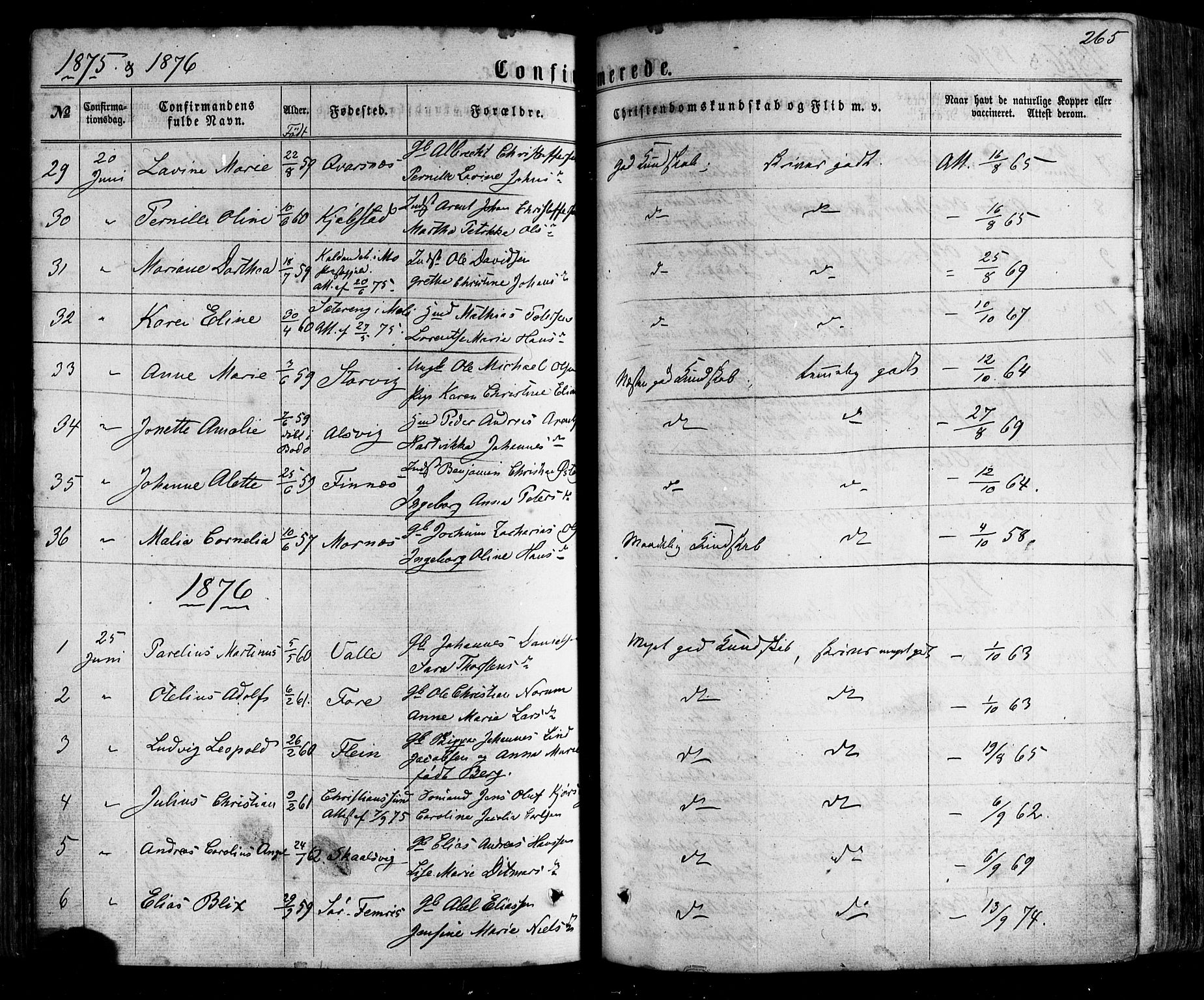 Ministerialprotokoller, klokkerbøker og fødselsregistre - Nordland, SAT/A-1459/805/L0098: Parish register (official) no. 805A05, 1862-1879, p. 265
