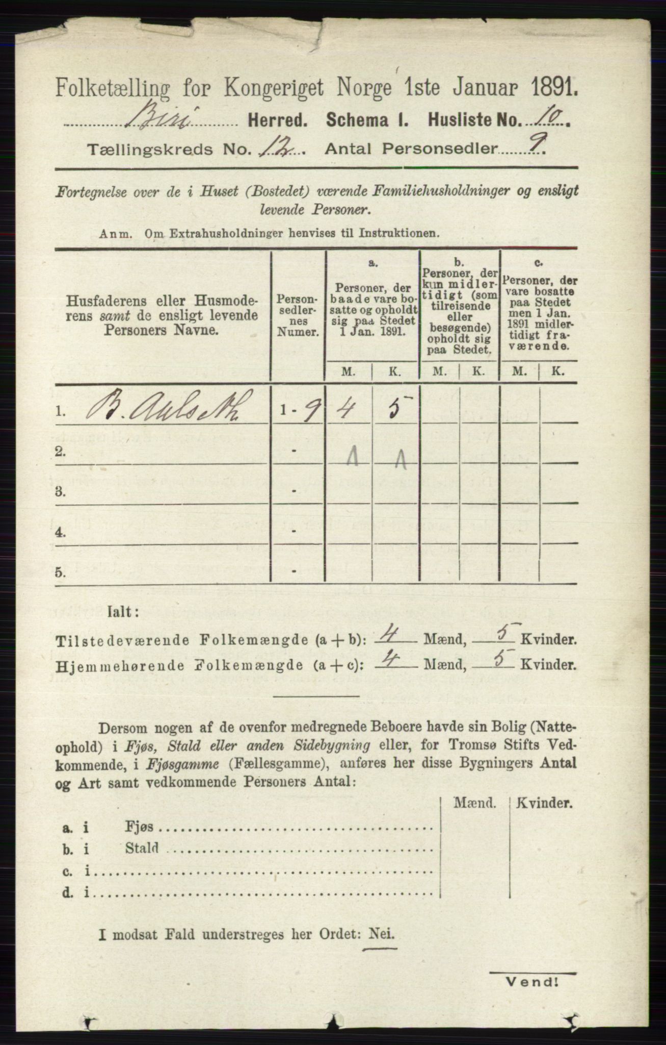RA, 1891 census for 0525 Biri, 1891, p. 4772