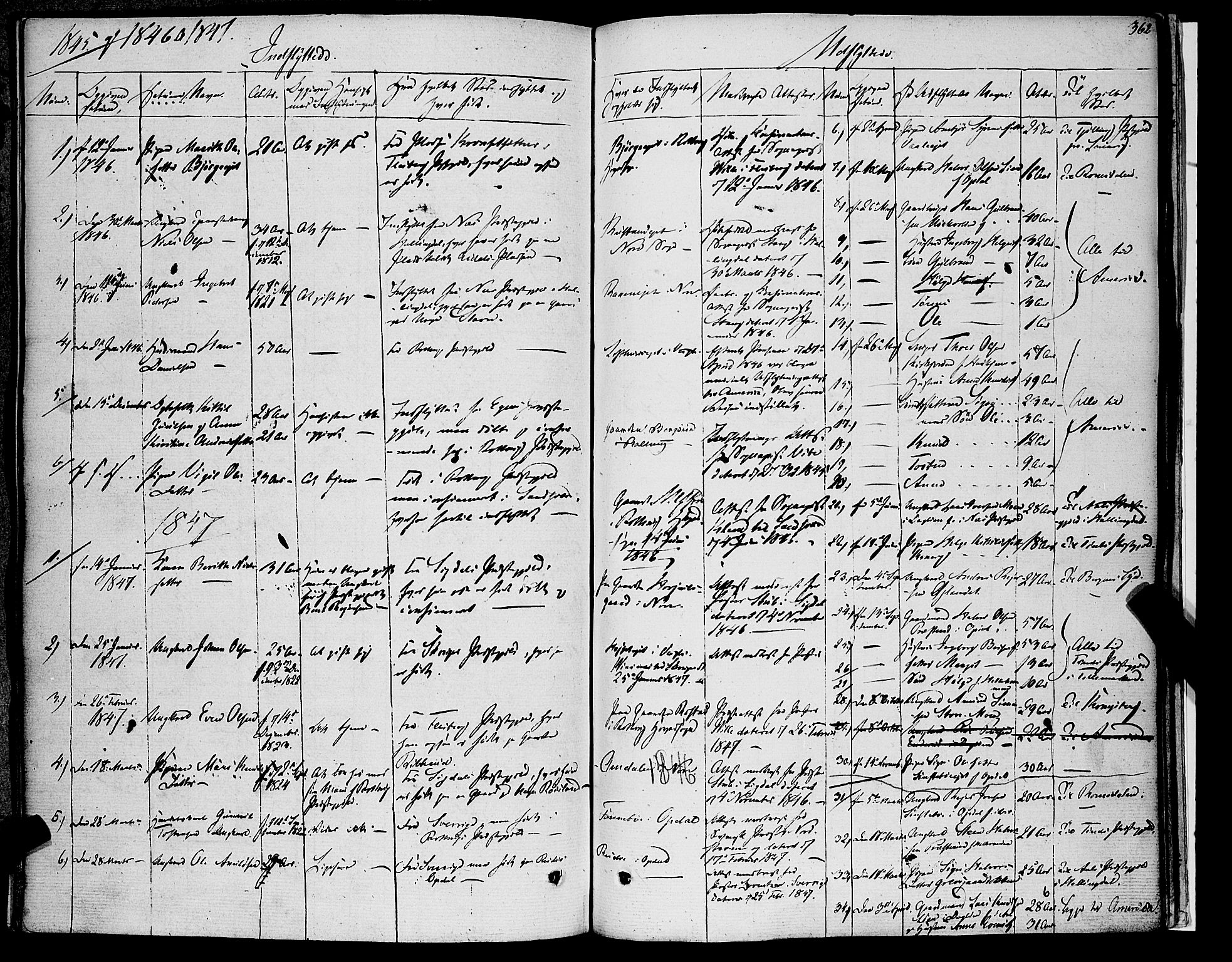 Rollag kirkebøker, AV/SAKO-A-240/F/Fa/L0007: Parish register (official) no. I 7, 1828-1847, p. 362