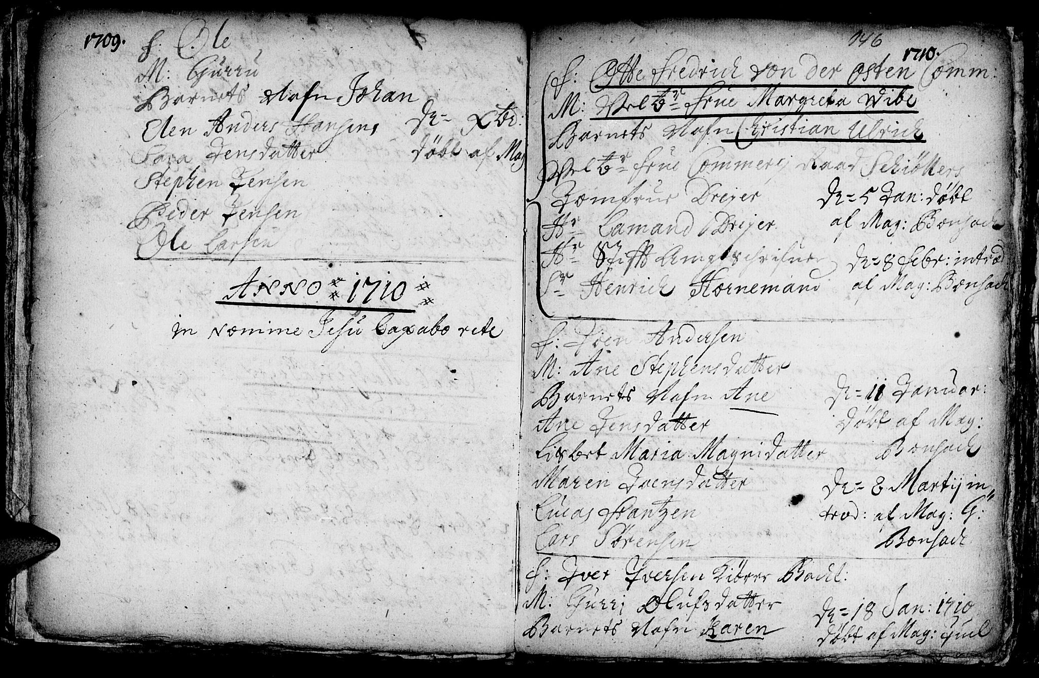 Ministerialprotokoller, klokkerbøker og fødselsregistre - Sør-Trøndelag, SAT/A-1456/601/L0034: Parish register (official) no. 601A02, 1702-1714, p. 146