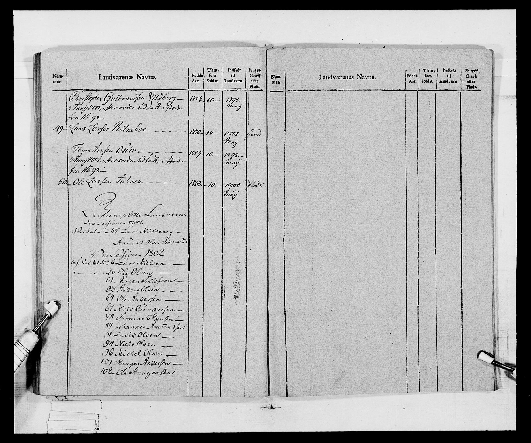 Generalitets- og kommissariatskollegiet, Det kongelige norske kommissariatskollegium, AV/RA-EA-5420/E/Eh/L0068: Opplandske nasjonale infanteriregiment, 1802-1805, p. 334