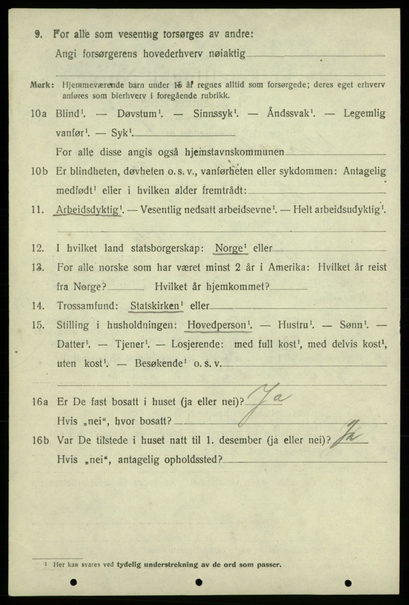 SAB, 1920 census for Varaldsøy, 1920, p. 2294