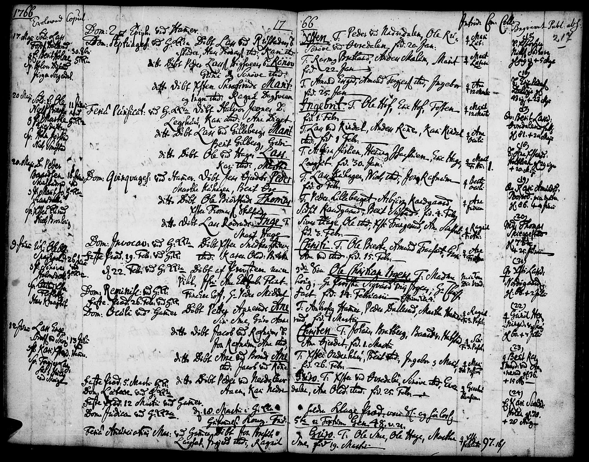 Fåberg prestekontor, SAH/PREST-086/H/Ha/Haa/L0001: Parish register (official) no. 1, 1727-1775, p. 217