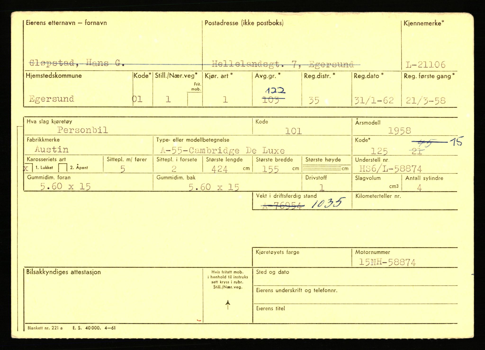 Stavanger trafikkstasjon, AV/SAST-A-101942/0/F/L0037: L-20500 - L-21499, 1930-1971, p. 1713