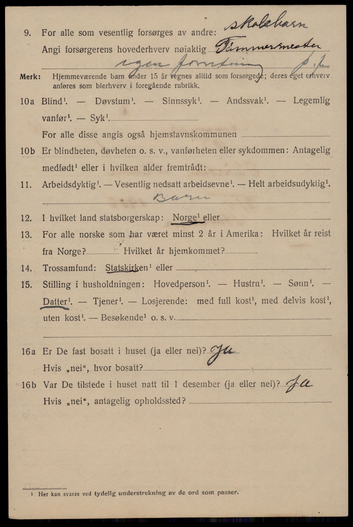 SAST, 1920 census for Stavanger, 1920, p. 53635