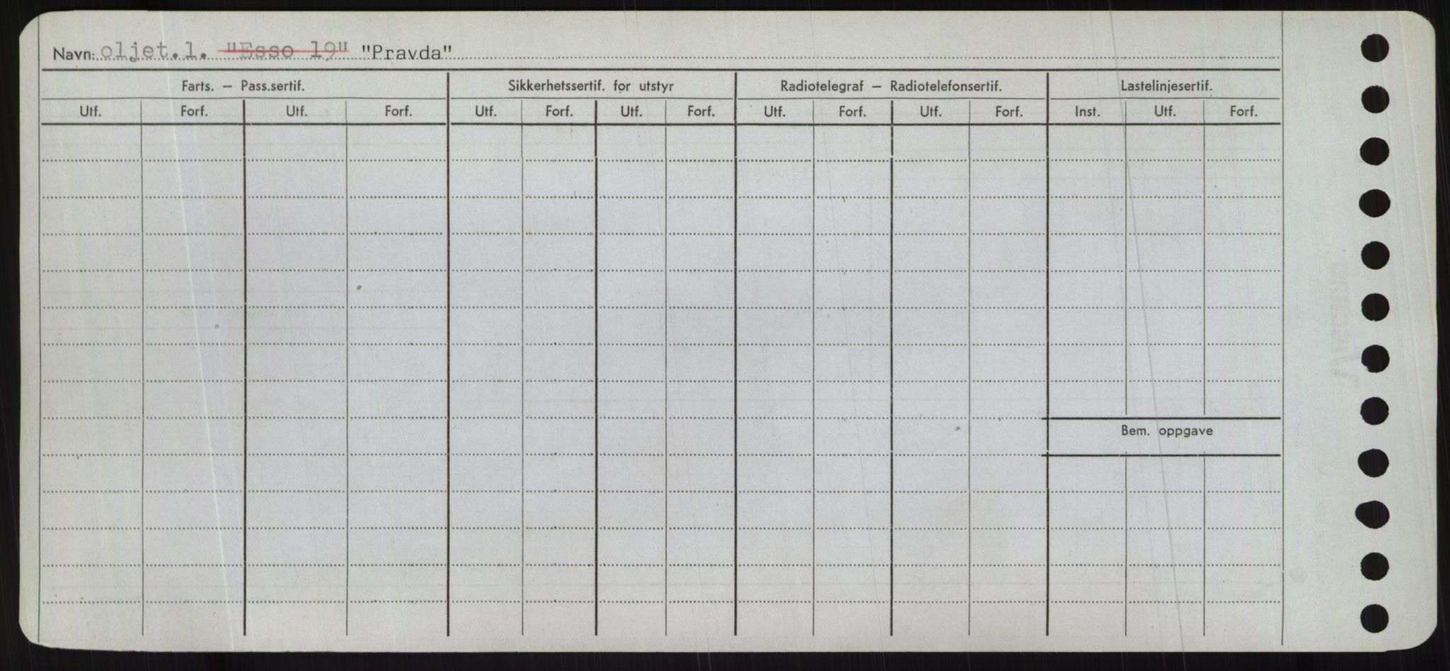 Sjøfartsdirektoratet med forløpere, Skipsmålingen, RA/S-1627/H/Hc/L0001: Lektere, A-Y, p. 350