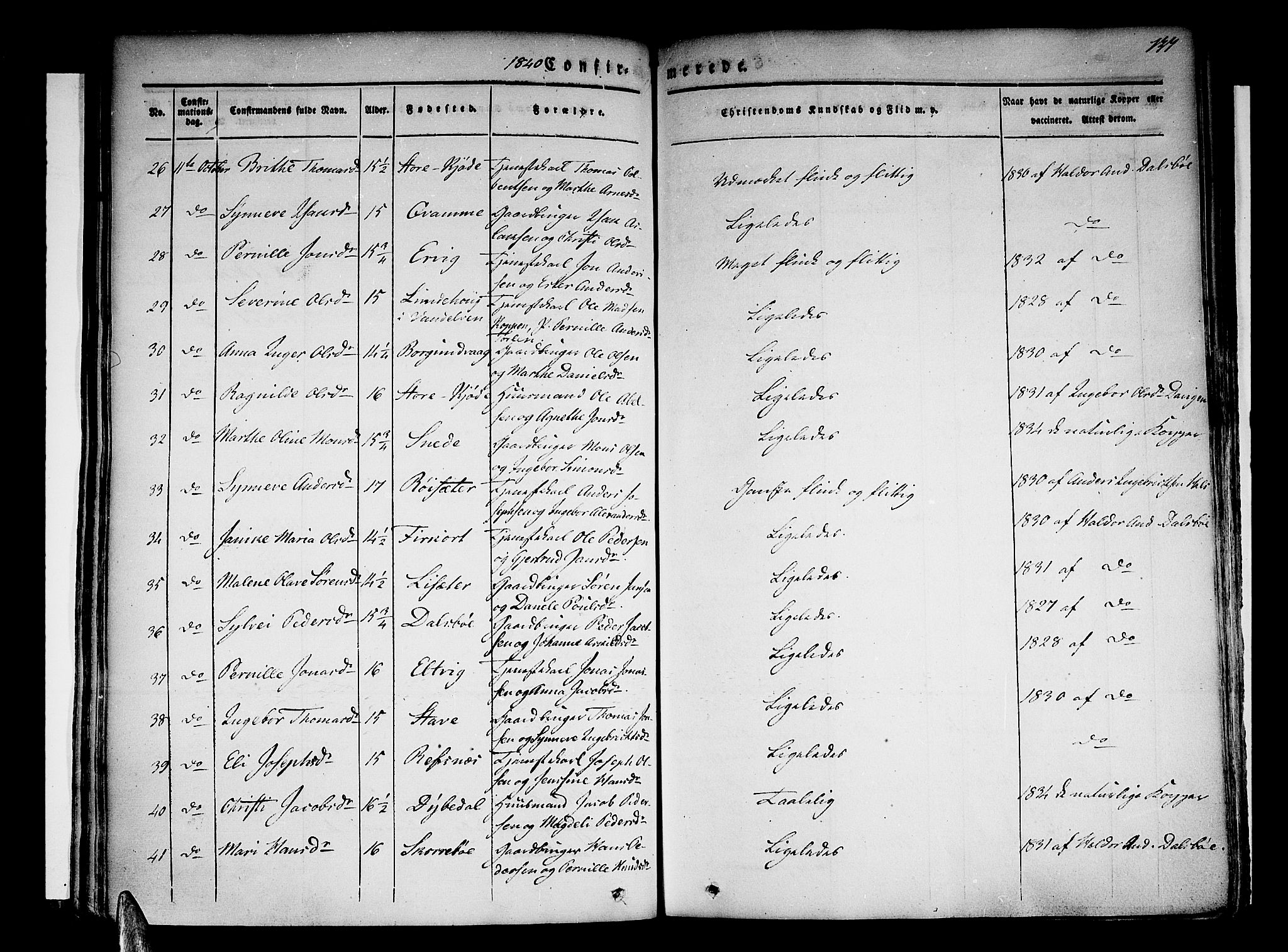 Selje sokneprestembete, AV/SAB-A-99938/H/Ha/Haa/Haaa: Parish register (official) no. A 9, 1829-1844, p. 137