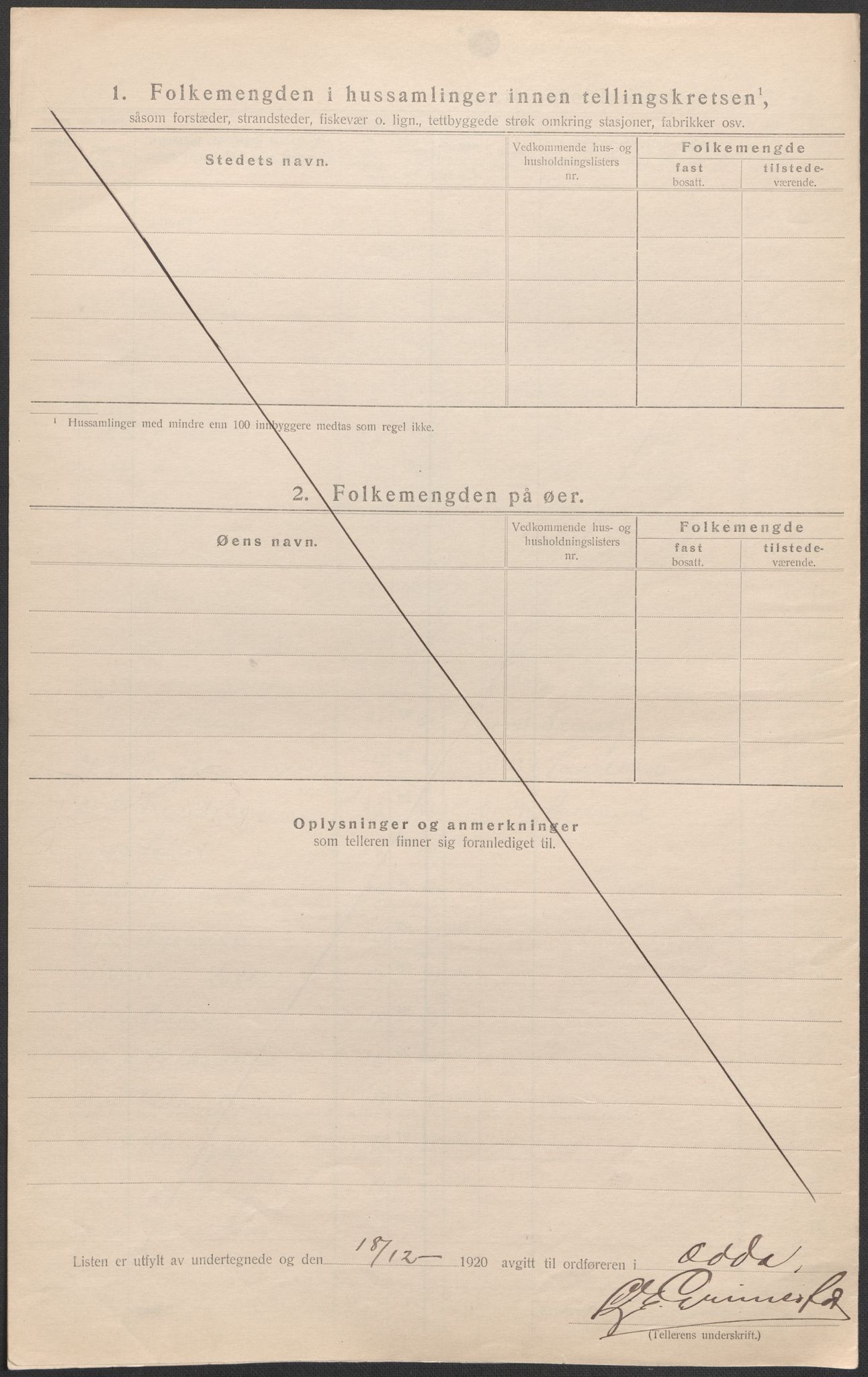 SAB, 1920 census for Odda, 1920, p. 35