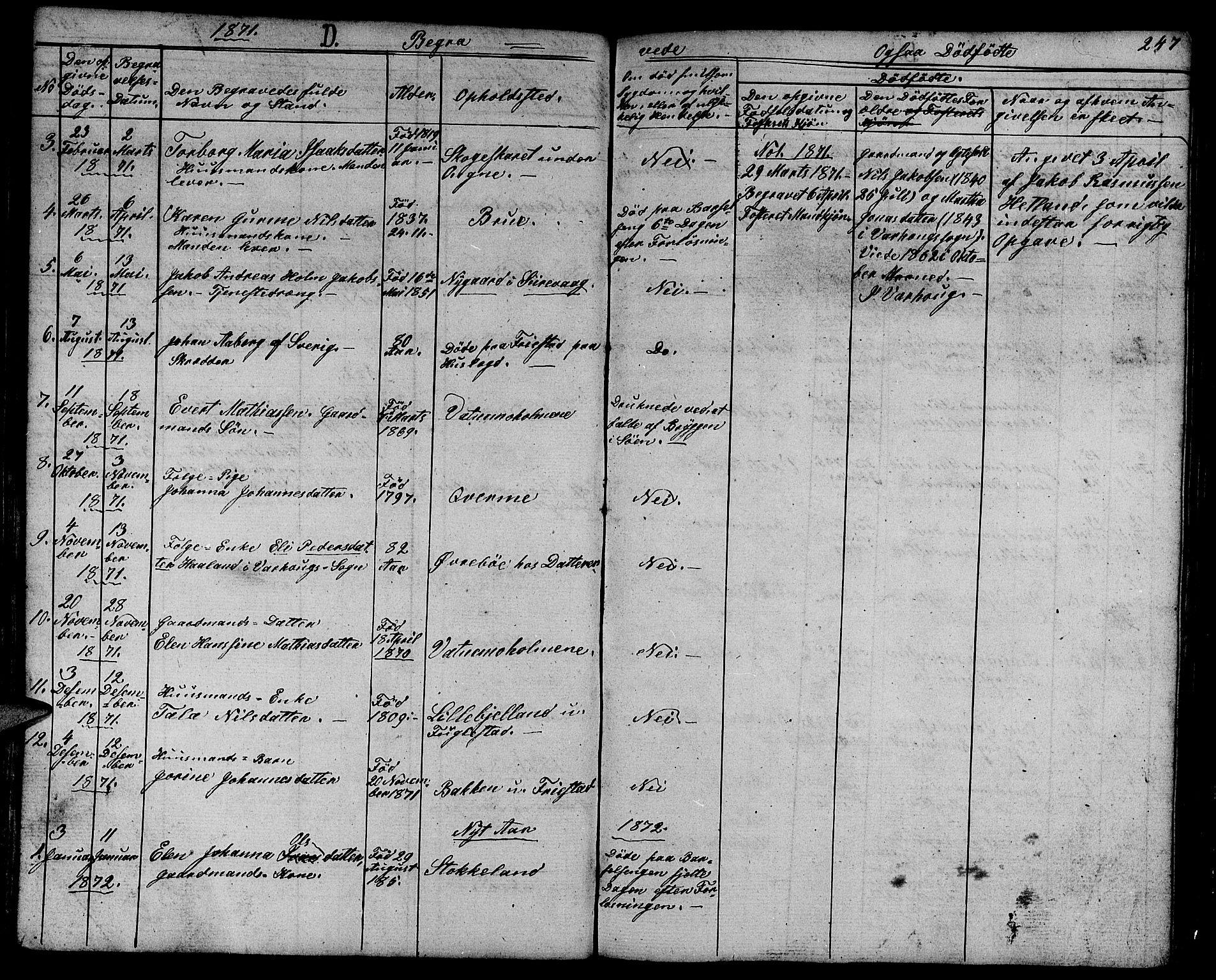 Eigersund sokneprestkontor, AV/SAST-A-101807/S09/L0003: Parish register (copy) no. B 3, 1846-1875, p. 247