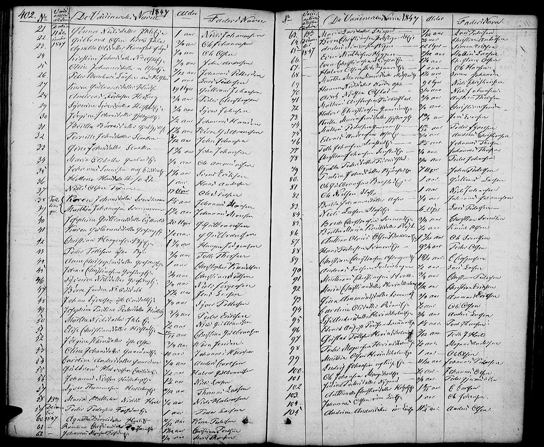 Nes prestekontor, Hedmark, AV/SAH-PREST-020/K/Ka/L0003: Parish register (official) no. 3, 1827-1851, p. 402