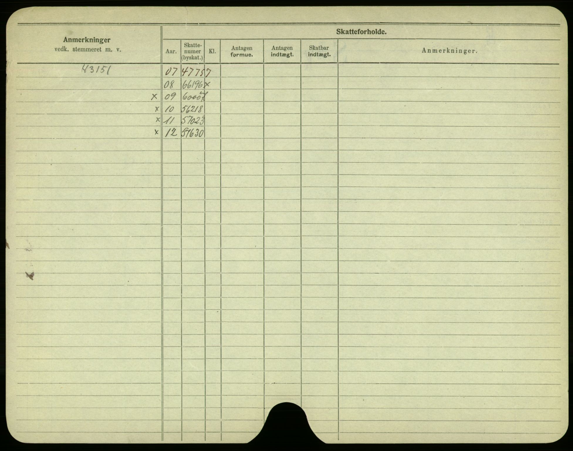 Oslo folkeregister, Registerkort, AV/SAO-A-11715/F/Fa/Fac/L0003: Menn, 1906-1914, p. 252b