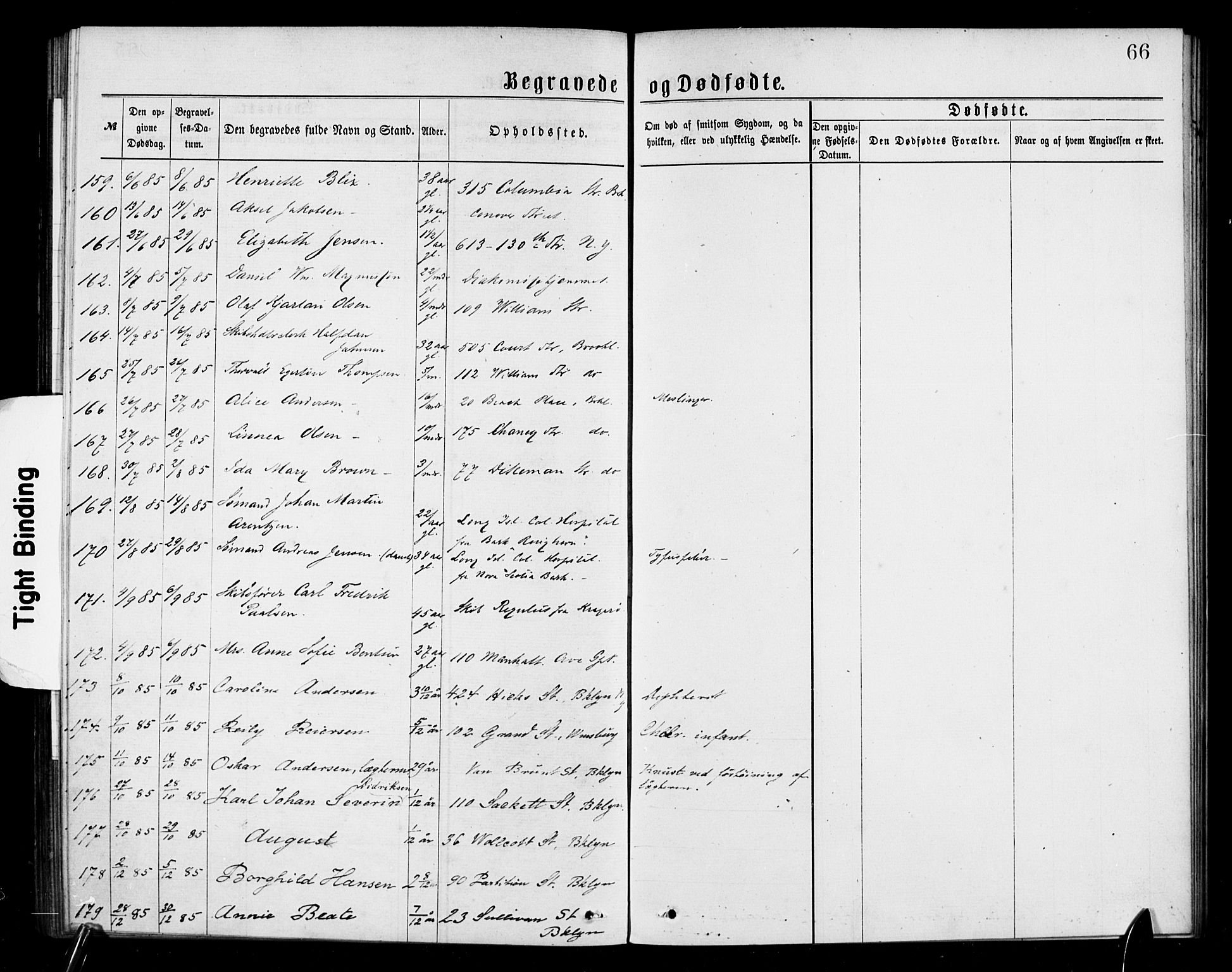 Den norske sjømannsmisjon i utlandet/New York, AV/SAB-SAB/PA-0110/H/Ha/L0001: Parish register (official) no. A 1, 1878-1885, p. 66