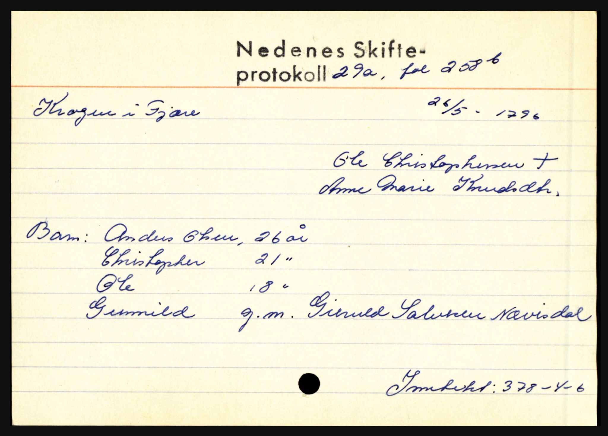 Nedenes sorenskriveri før 1824, AV/SAK-1221-0007/H, p. 15981