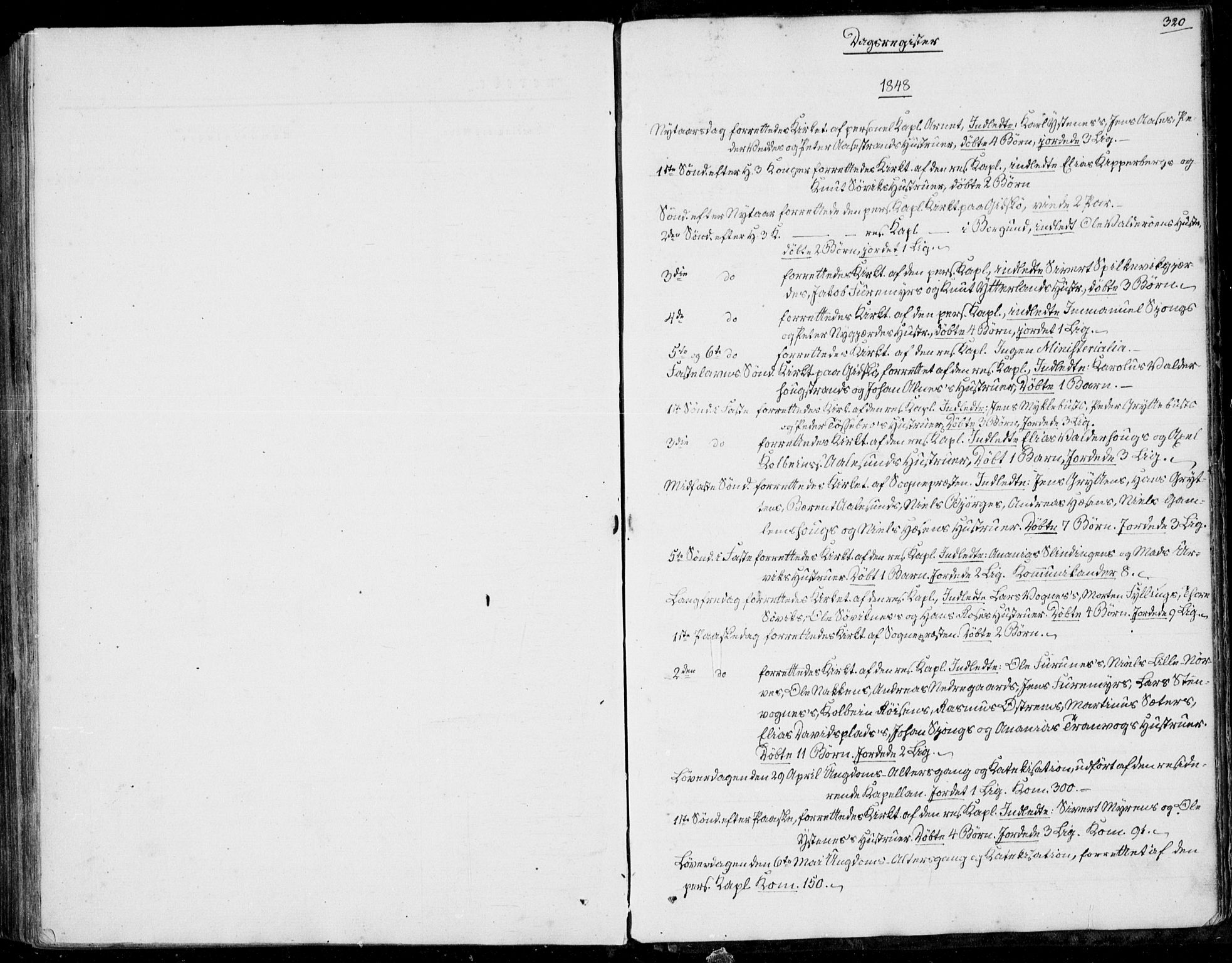 Ministerialprotokoller, klokkerbøker og fødselsregistre - Møre og Romsdal, AV/SAT-A-1454/528/L0397: Parish register (official) no. 528A08, 1848-1858, p. 320