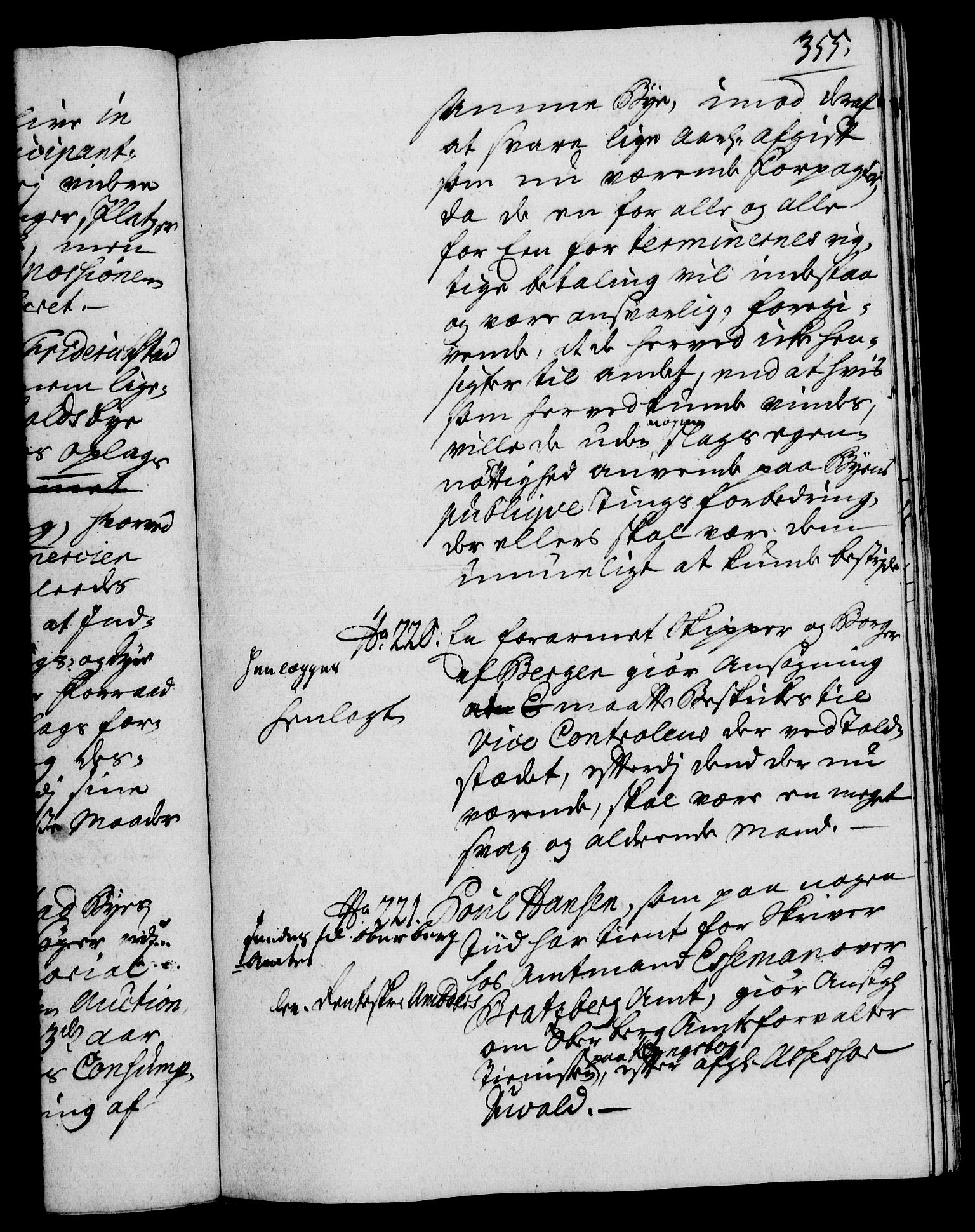 Rentekammeret, Kammerkanselliet, RA/EA-3111/G/Gh/Gha/L0022: Norsk ekstraktmemorialprotokoll (merket RK 53.67), 1739-1741, p. 355