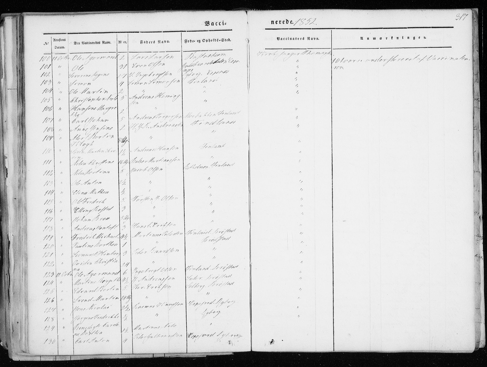 Tranøy sokneprestkontor, AV/SATØ-S-1313/I/Ia/Iaa/L0006kirke: Parish register (official) no. 6, 1844-1855, p. 317