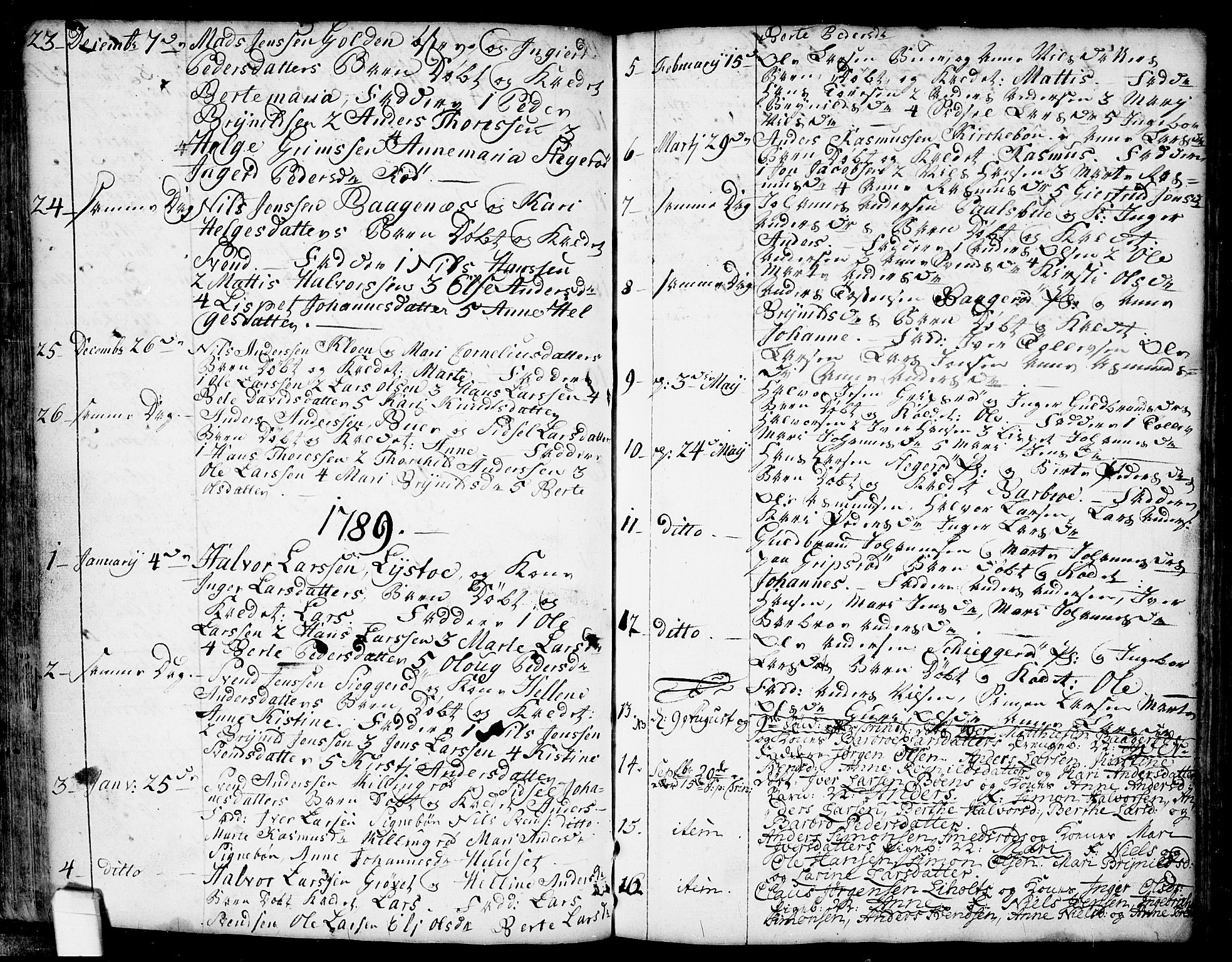 Idd prestekontor Kirkebøker, SAO/A-10911/F/Fb/L0001: Parish register (official) no. II 1, 1720-1789, p. 45