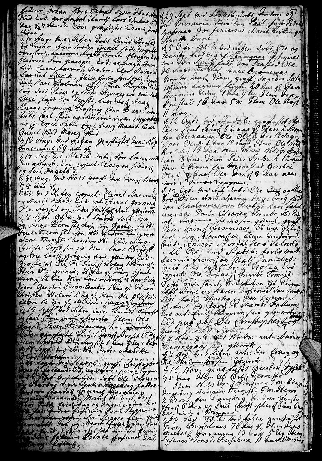 Ministerialprotokoller, klokkerbøker og fødselsregistre - Sør-Trøndelag, SAT/A-1456/646/L0603: Parish register (official) no. 646A01, 1700-1734, p. 51
