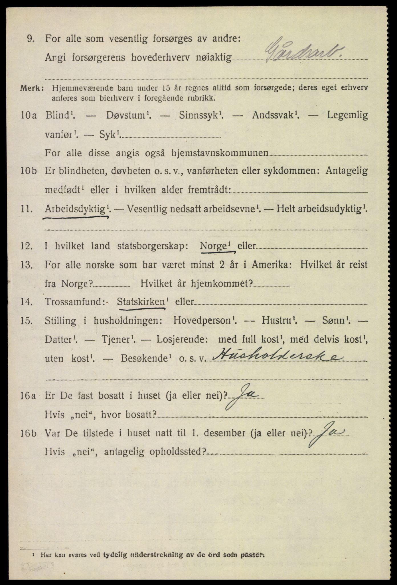 SAH, 1920 census for Grue, 1920, p. 5138