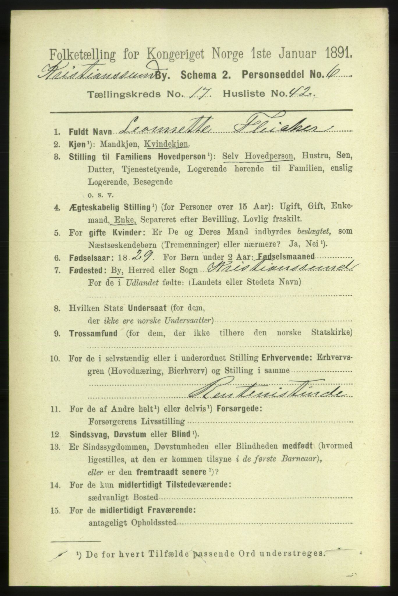 RA, 1891 census for 1503 Kristiansund, 1891, p. 12031