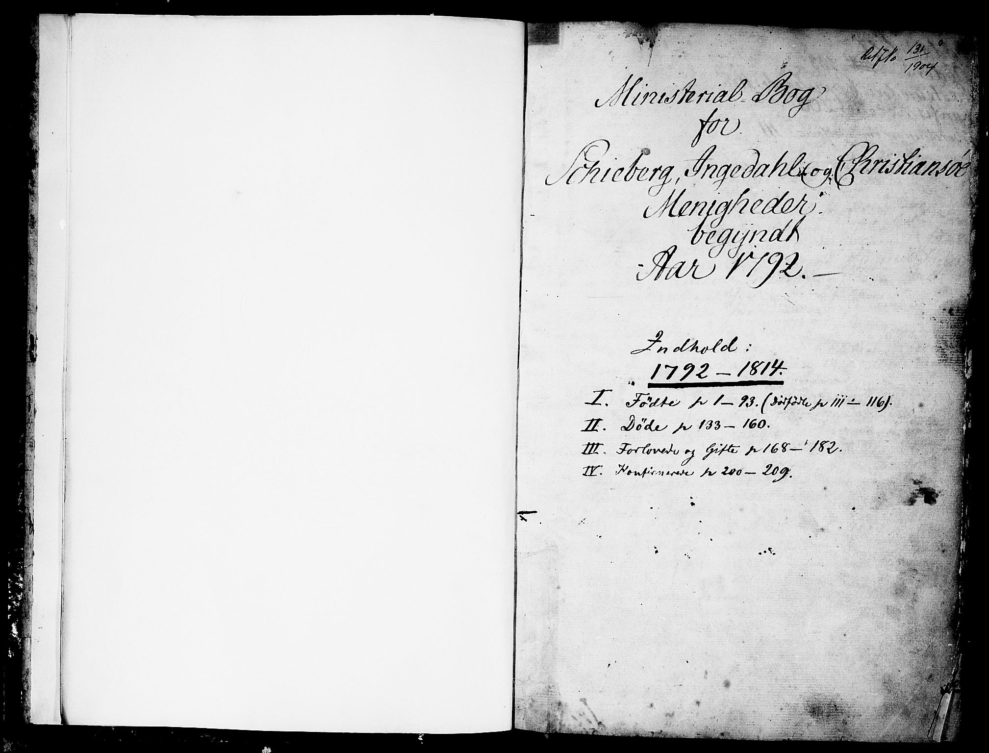 Skjeberg prestekontor Kirkebøker, AV/SAO-A-10923/F/Fa/L0003: Parish register (official) no. I 3, 1792-1814, p. 1