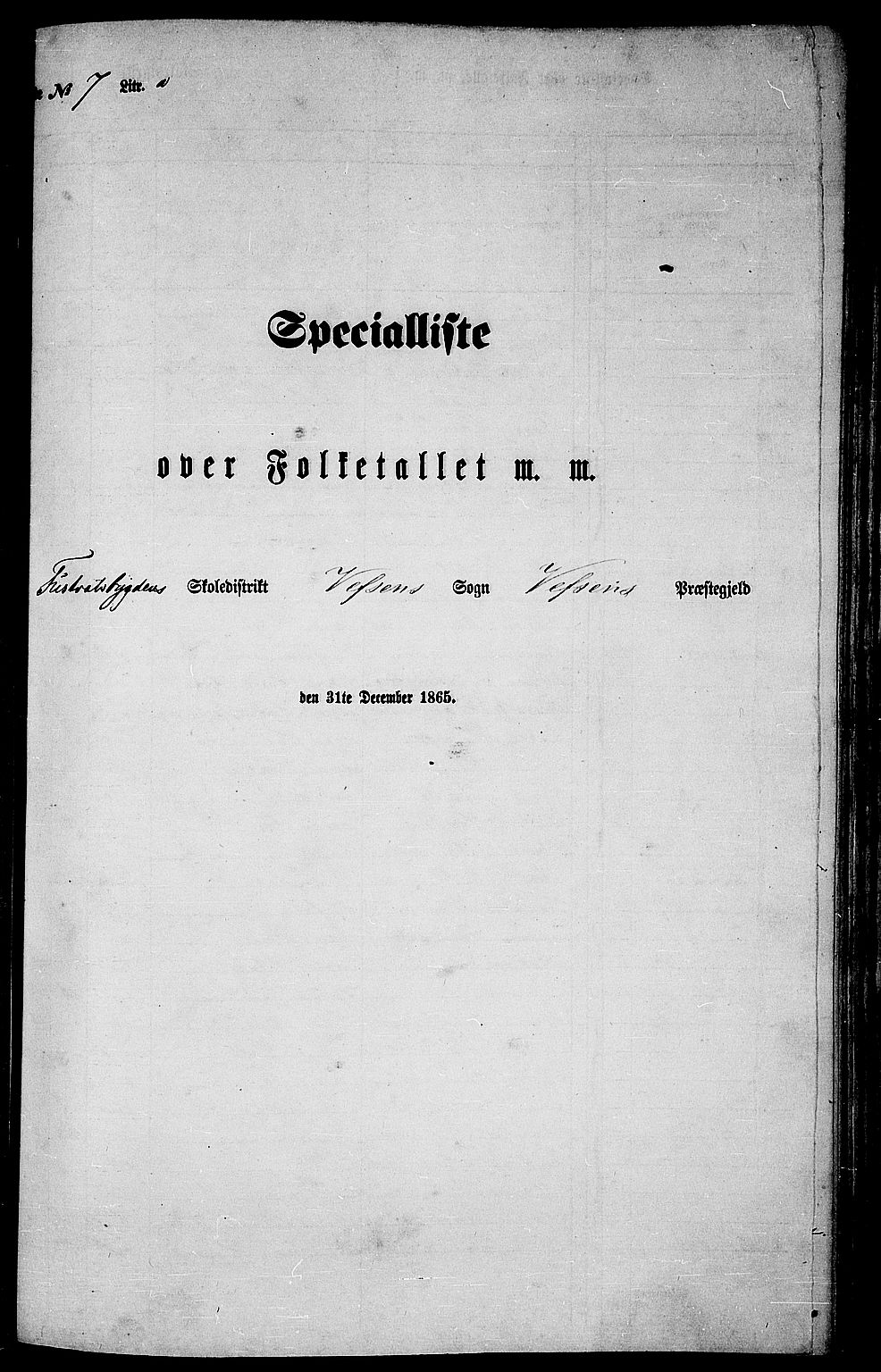 RA, 1865 census for Vefsn, 1865, p. 133