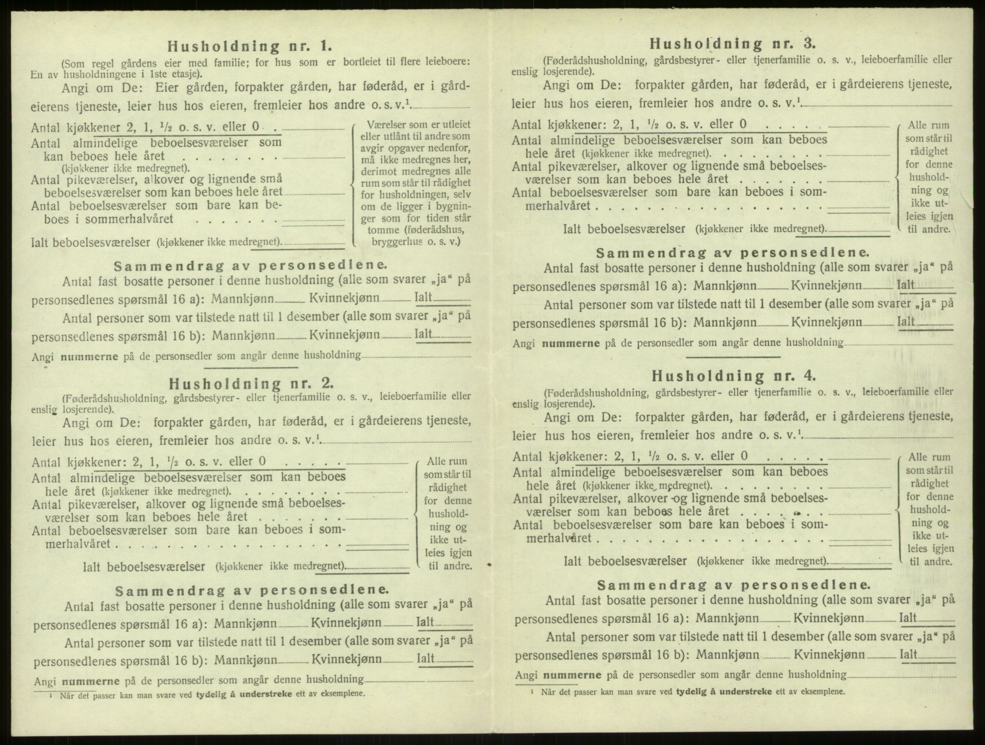 SAB, 1920 census for Hamre, 1920, p. 608