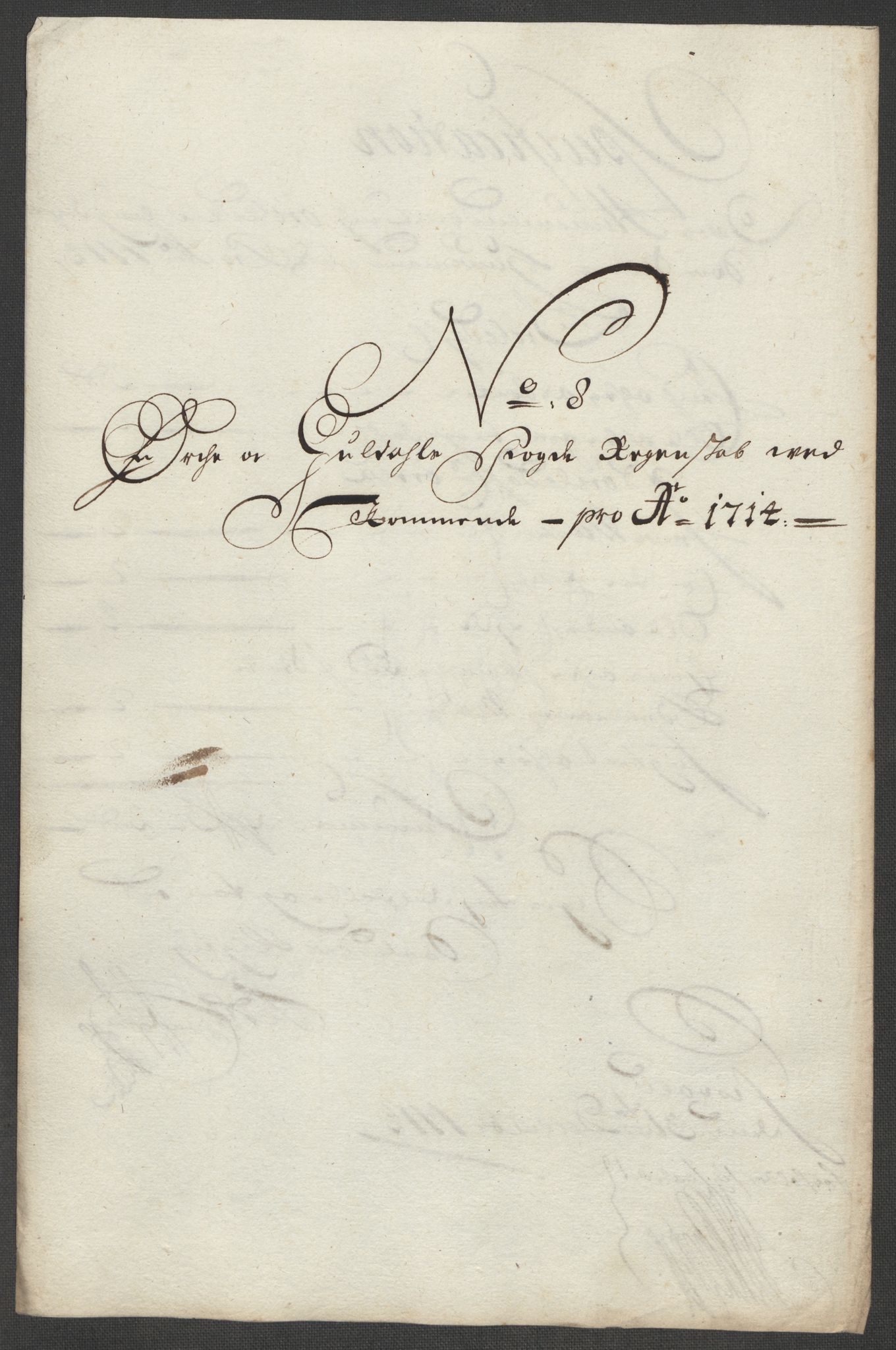 Rentekammeret inntil 1814, Reviderte regnskaper, Fogderegnskap, AV/RA-EA-4092/R60/L3965: Fogderegnskap Orkdal og Gauldal, 1714, p. 132