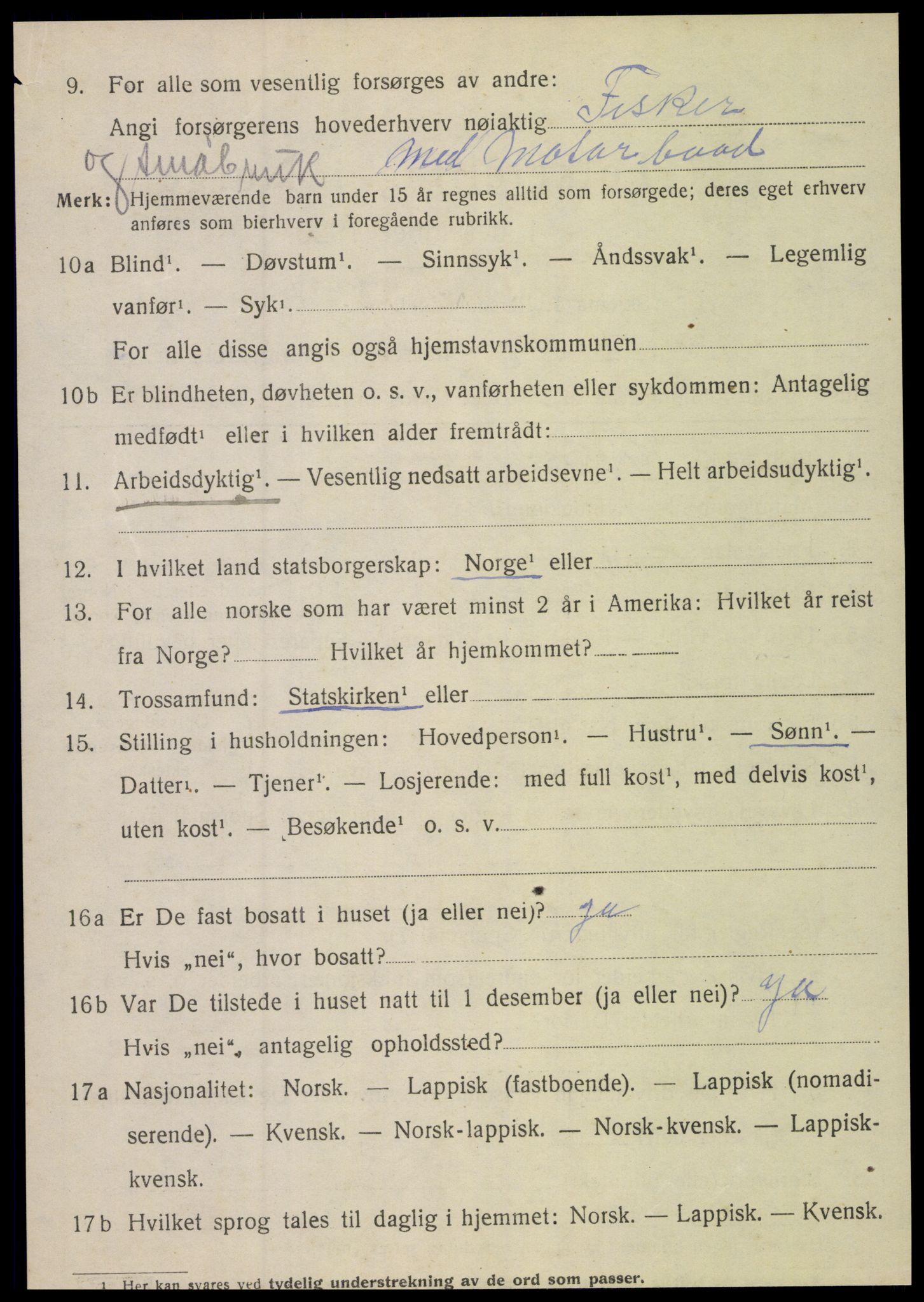 SAT, 1920 census for Kjerringøy, 1920, p. 1692