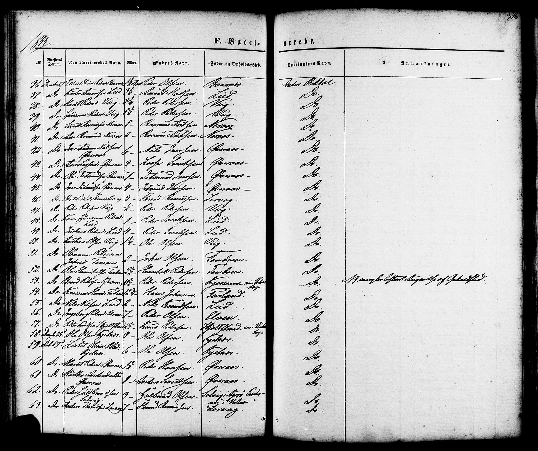 Ministerialprotokoller, klokkerbøker og fødselsregistre - Møre og Romsdal, AV/SAT-A-1454/539/L0529: Parish register (official) no. 539A02, 1848-1872, p. 376