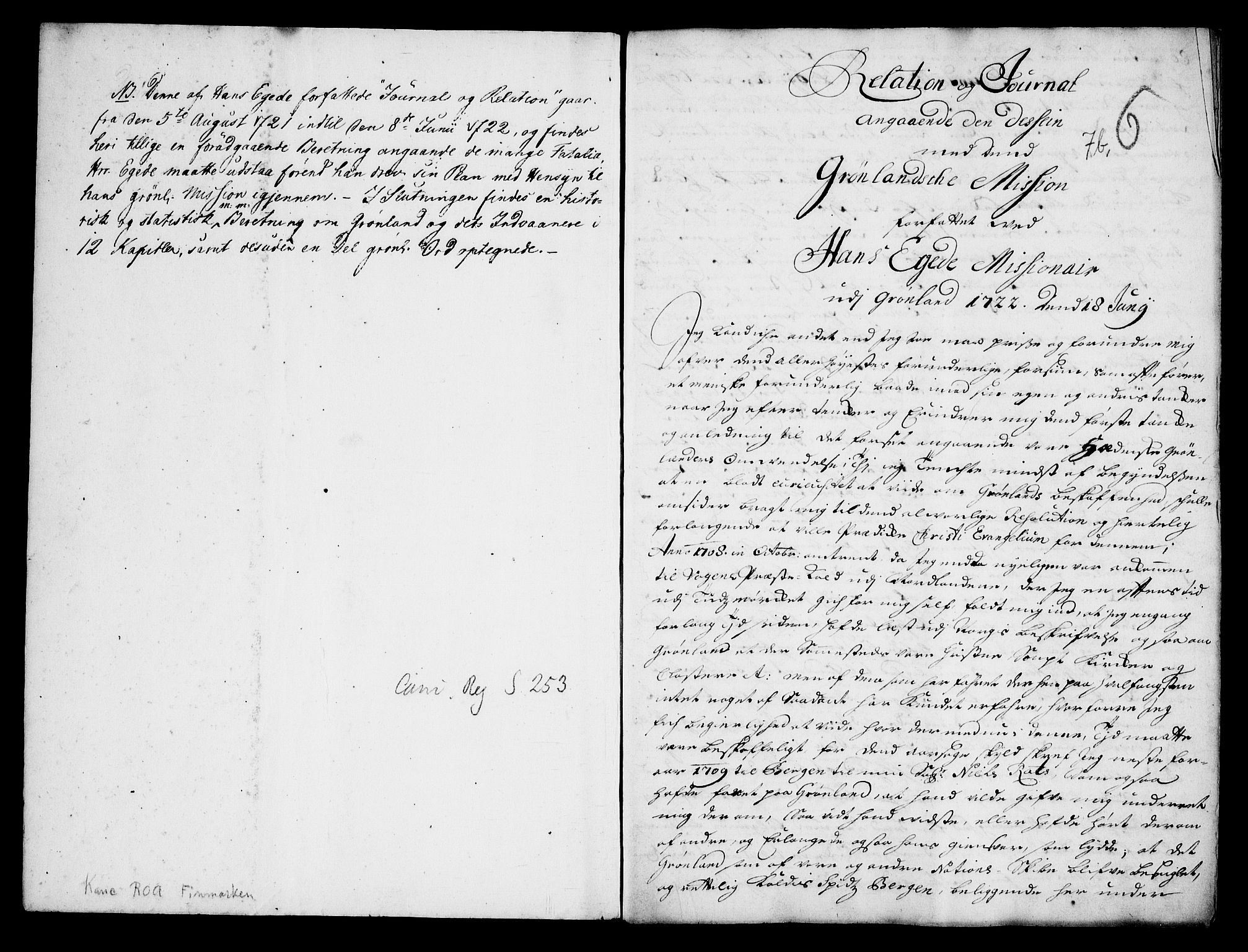 Danske Kanselli, Skapsaker, RA/EA-4061/G/L0017: Tillegg til skapsakene, 1722-1813, p. 3