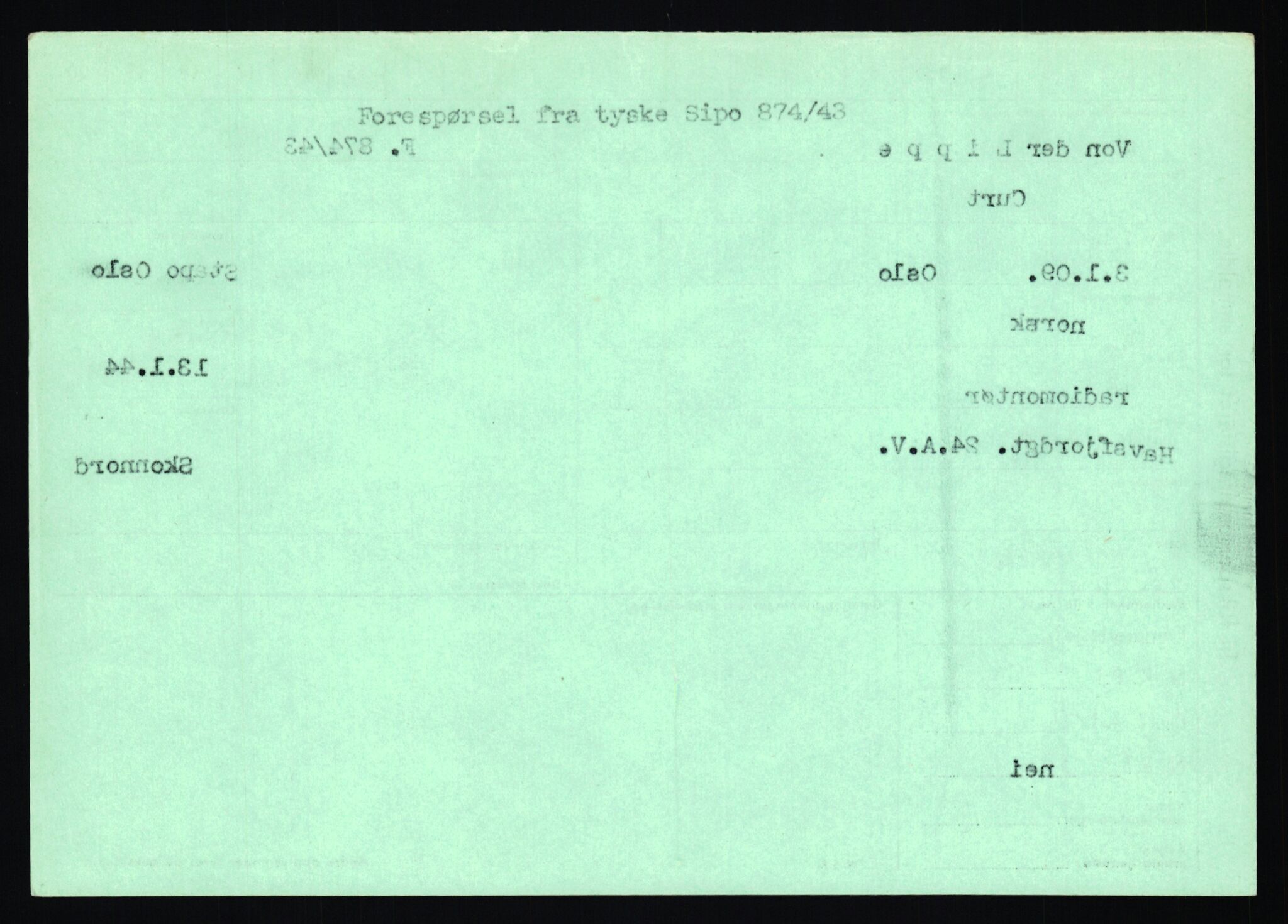 Statspolitiet - Hovedkontoret / Osloavdelingen, AV/RA-S-1329/C/Ca/L0010: Lind - Moksnes, 1943-1945, p. 405