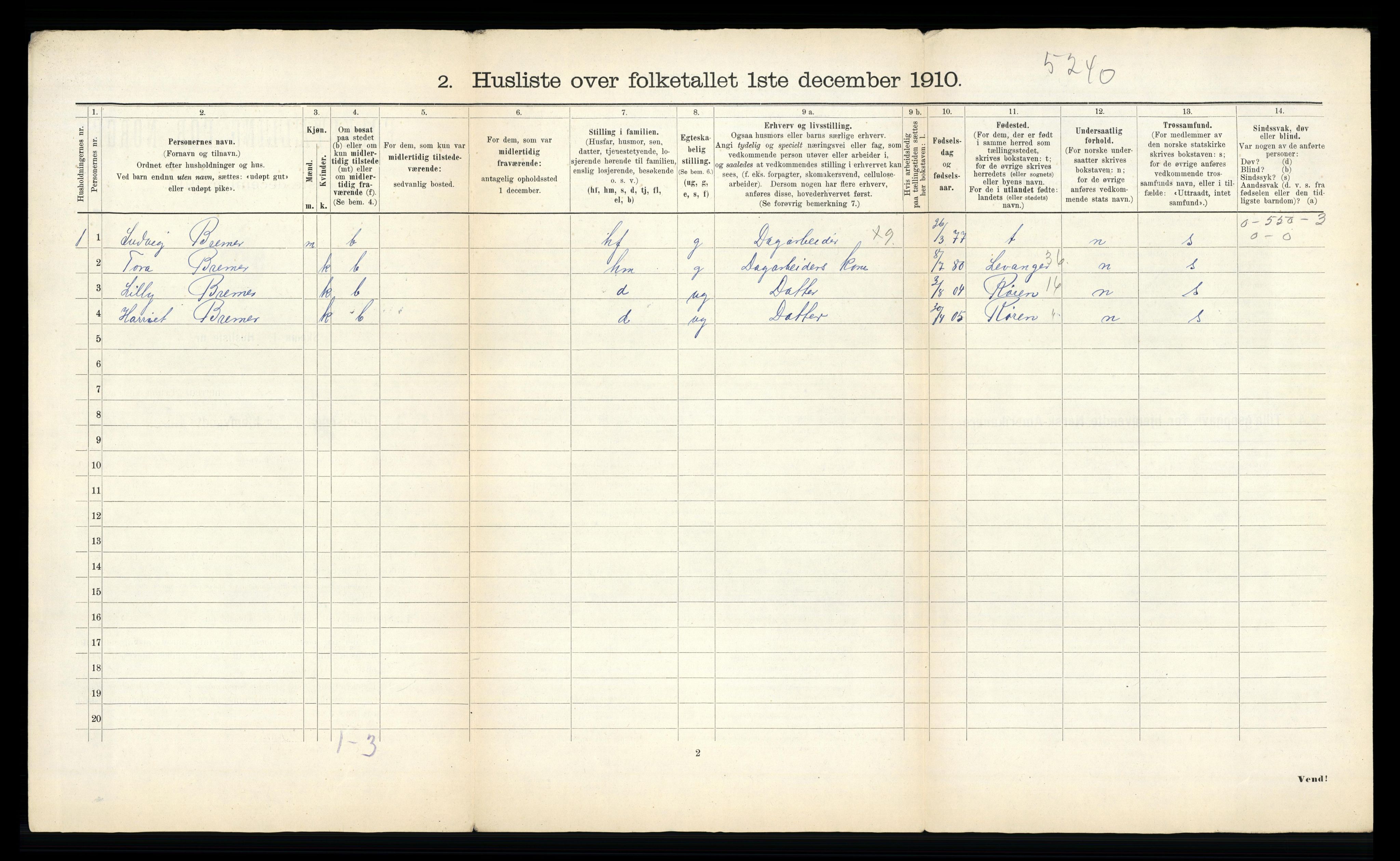 RA, 1910 census for Egge, 1910, p. 30