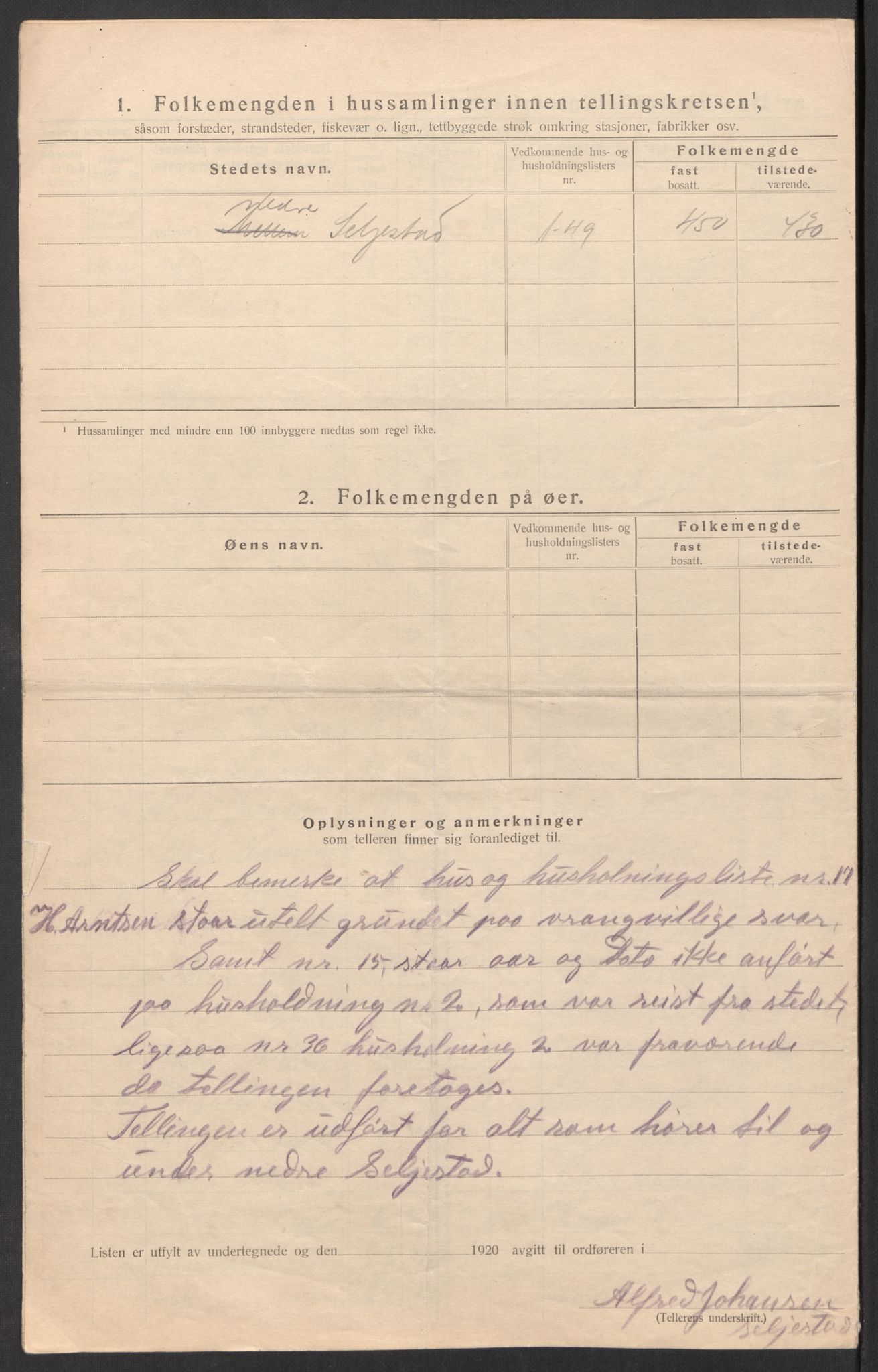 SATØ, 1920 census for Trondenes, 1920, p. 69