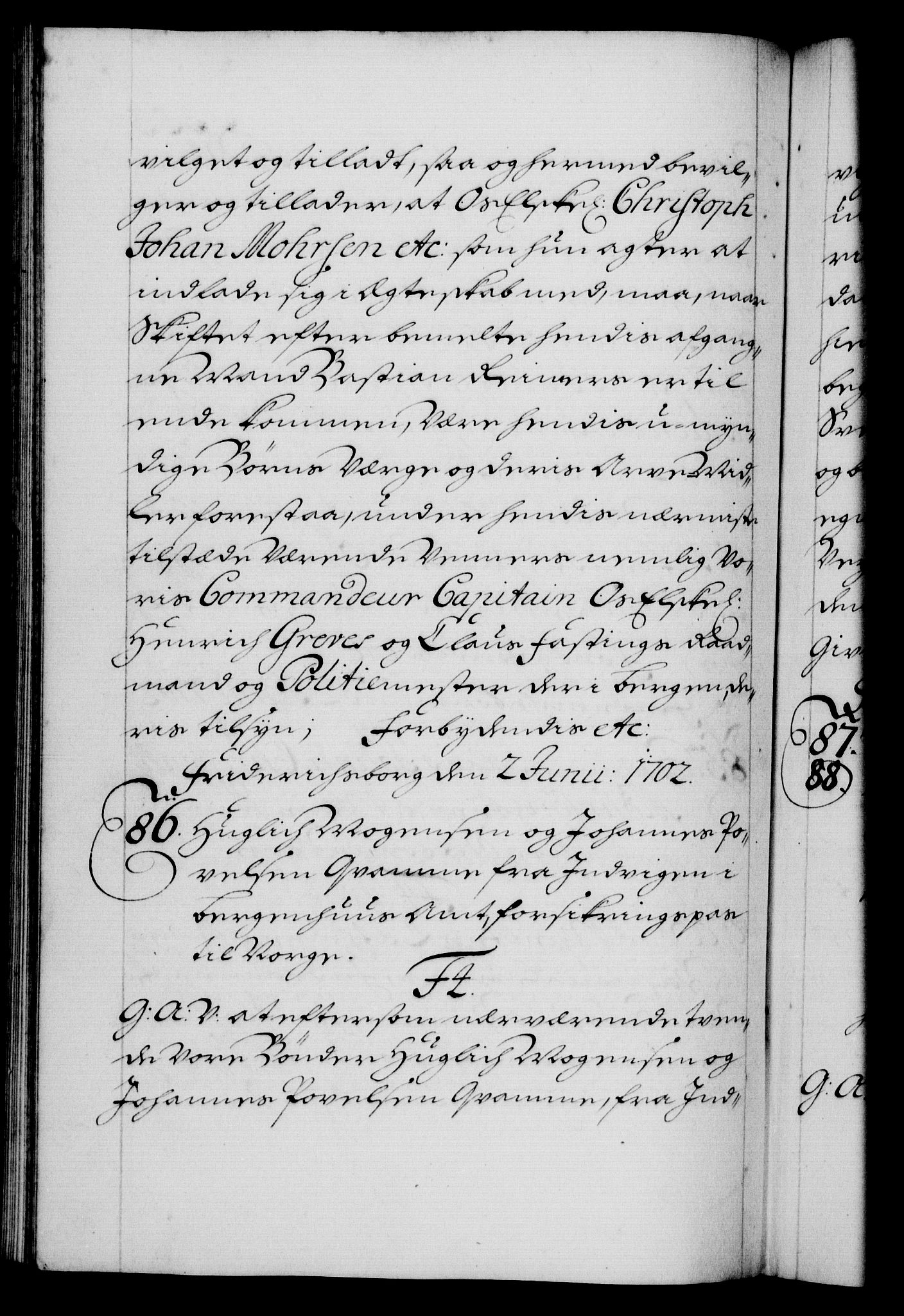 Danske Kanselli 1572-1799, AV/RA-EA-3023/F/Fc/Fca/Fcaa/L0018: Norske registre, 1699-1703, p. 353b