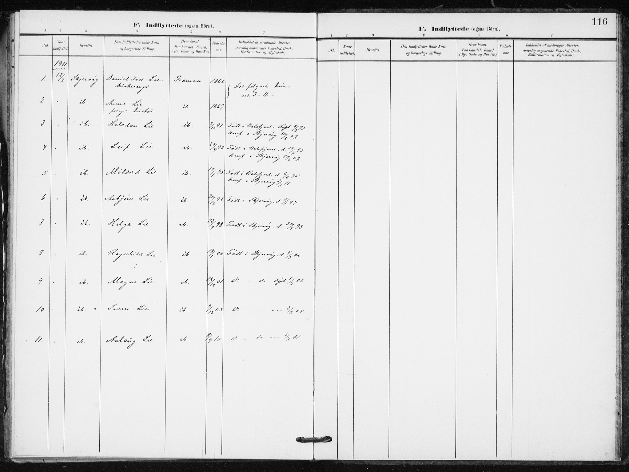 Målselv sokneprestembete, SATØ/S-1311/G/Ga/Gaa/L0012kirke: Parish register (official) no. 12, 1903-1920, p. 116