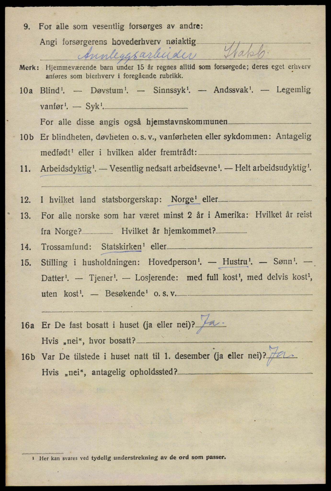 SAO, 1920 census for Kråkstad, 1920, p. 10564