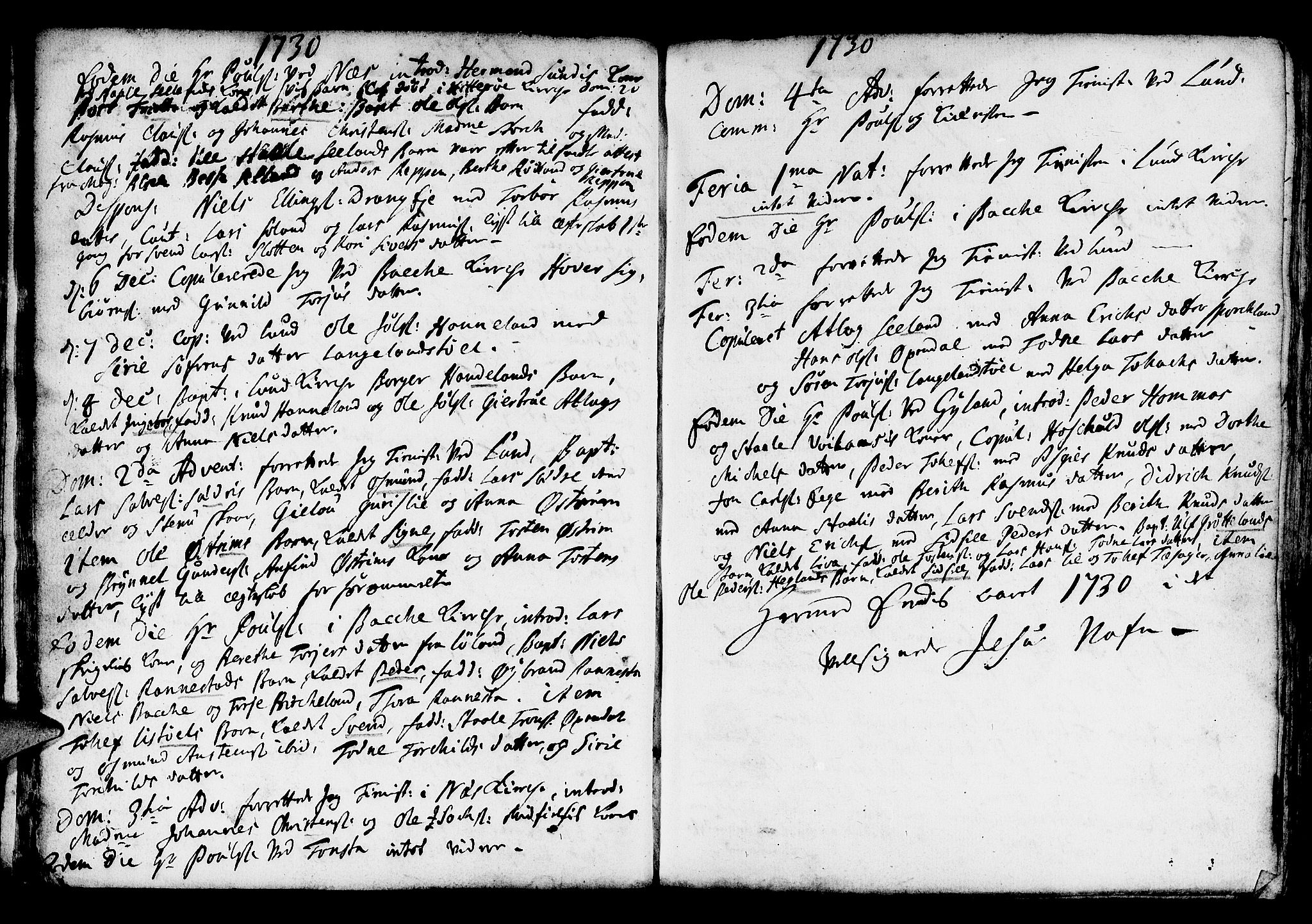 Lund sokneprestkontor, AV/SAST-A-101809/S06/L0001: Parish register (official) no. A 1, 1724-1737