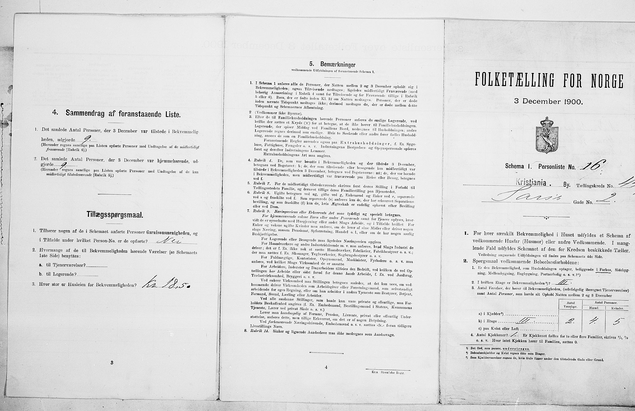 SAO, 1900 census for Kristiania, 1900, p. 79350