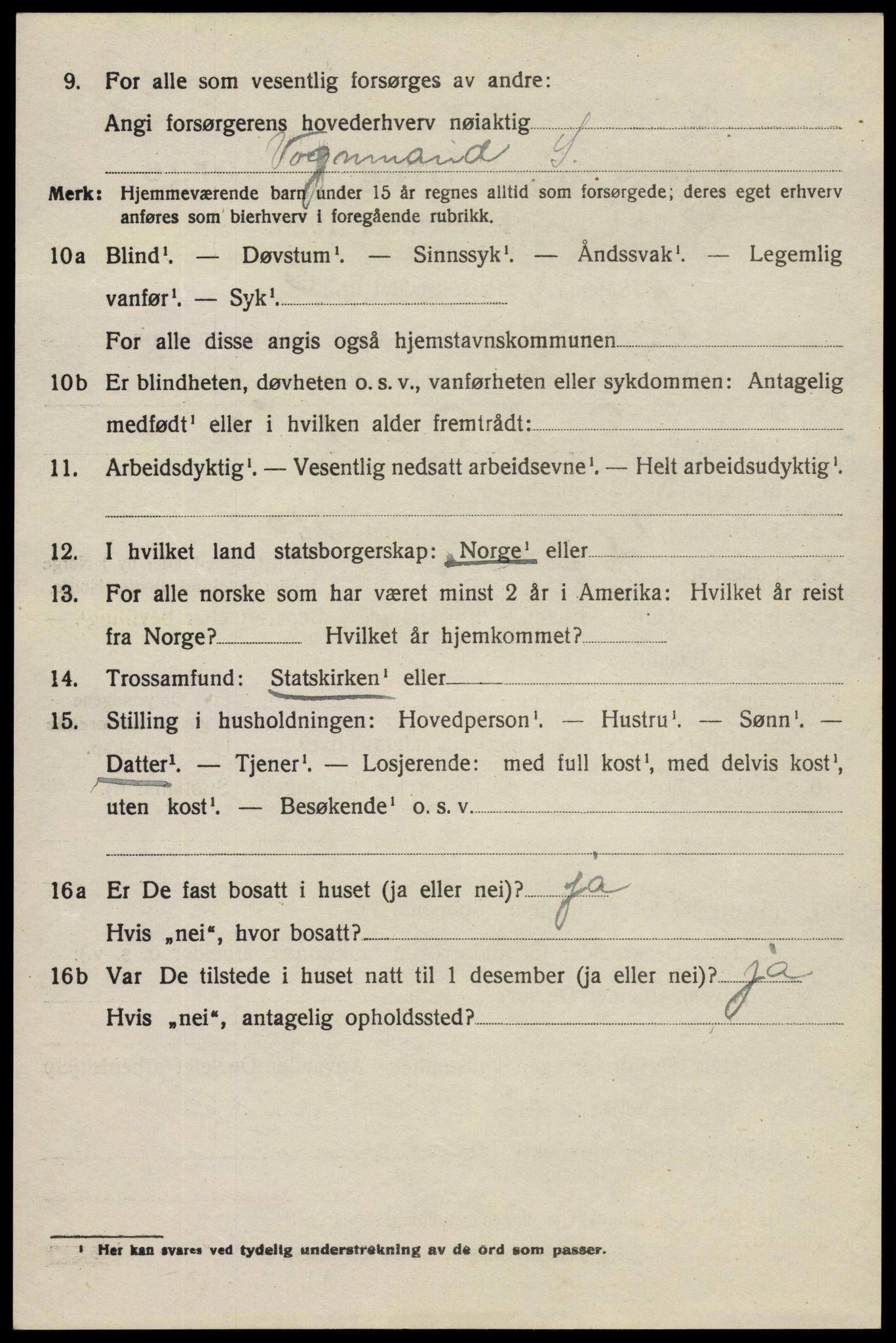 SAO, 1920 census for Sarpsborg, 1920, p. 9955