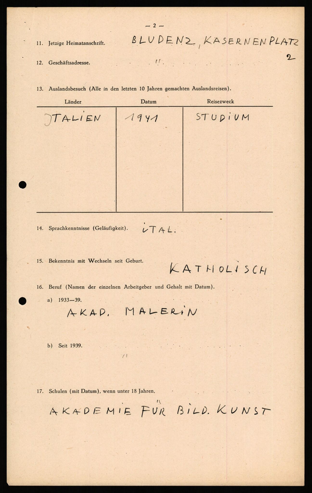 Forsvaret, Forsvarets overkommando II, AV/RA-RAFA-3915/D/Db/L0039: CI Questionaires. Tyske okkupasjonsstyrker i Norge. Østerrikere., 1945-1946, p. 118