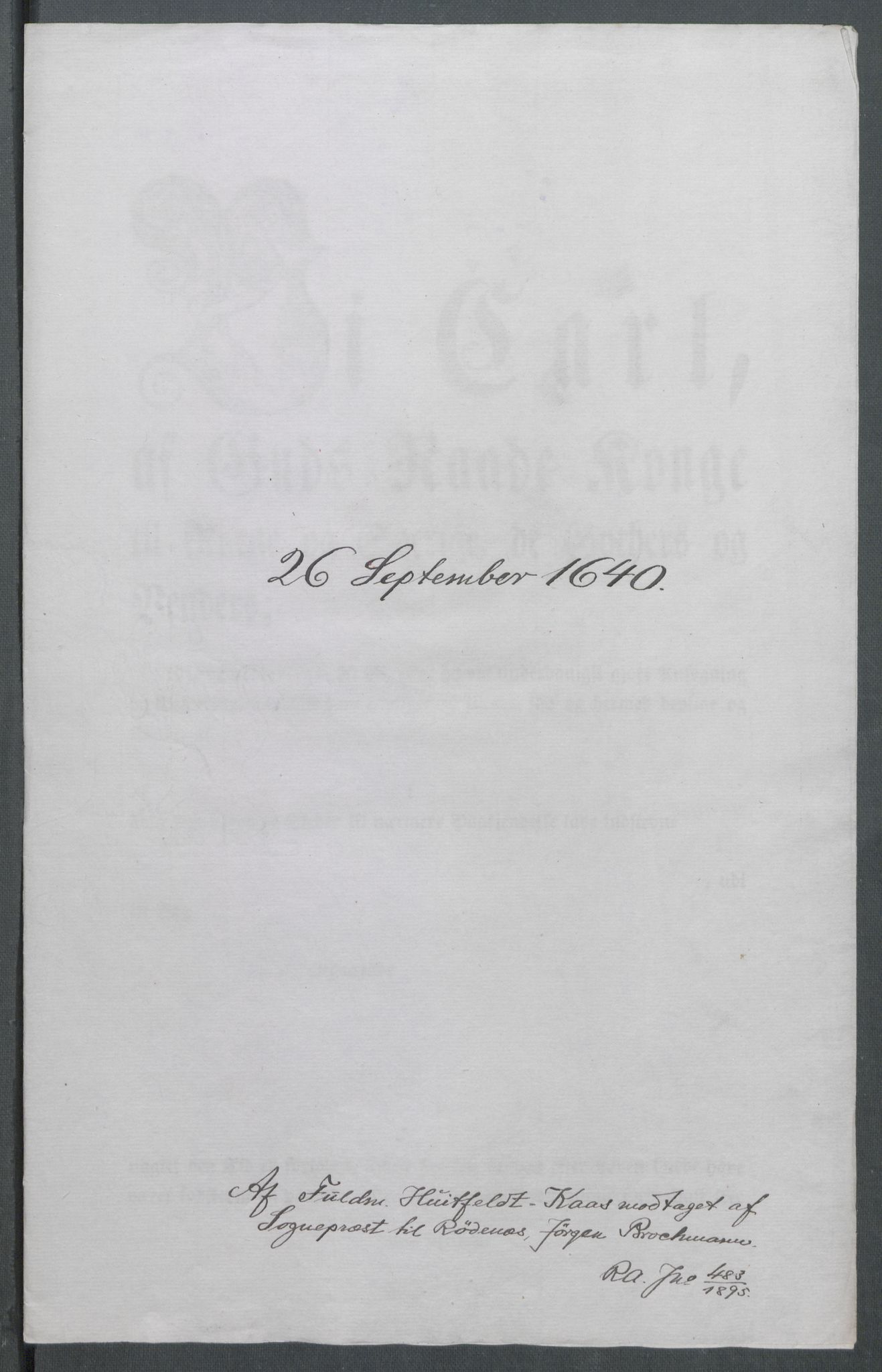 Riksarkivets diplomsamling, AV/RA-EA-5965/F02/L0153: Dokumenter, 1640, p. 68