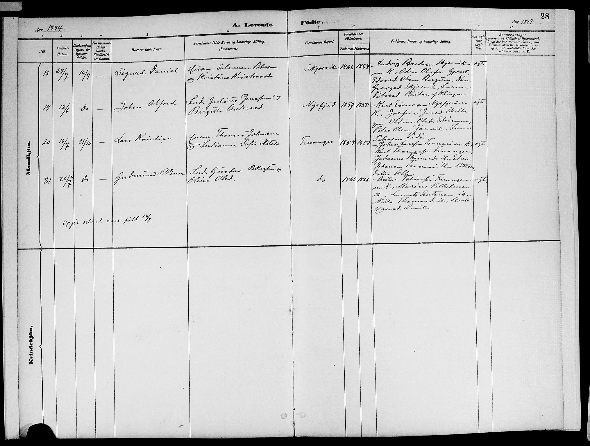 Ministerialprotokoller, klokkerbøker og fødselsregistre - Nord-Trøndelag, AV/SAT-A-1458/773/L0617: Parish register (official) no. 773A08, 1887-1910, p. 28