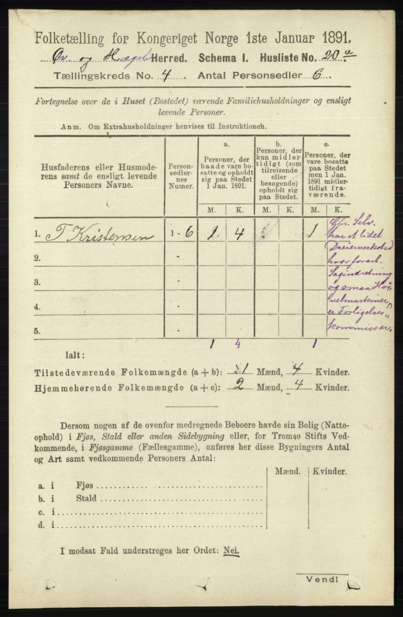 RA, 1891 census for 1016 Øvrebø og Hægeland, 1891, p. 667